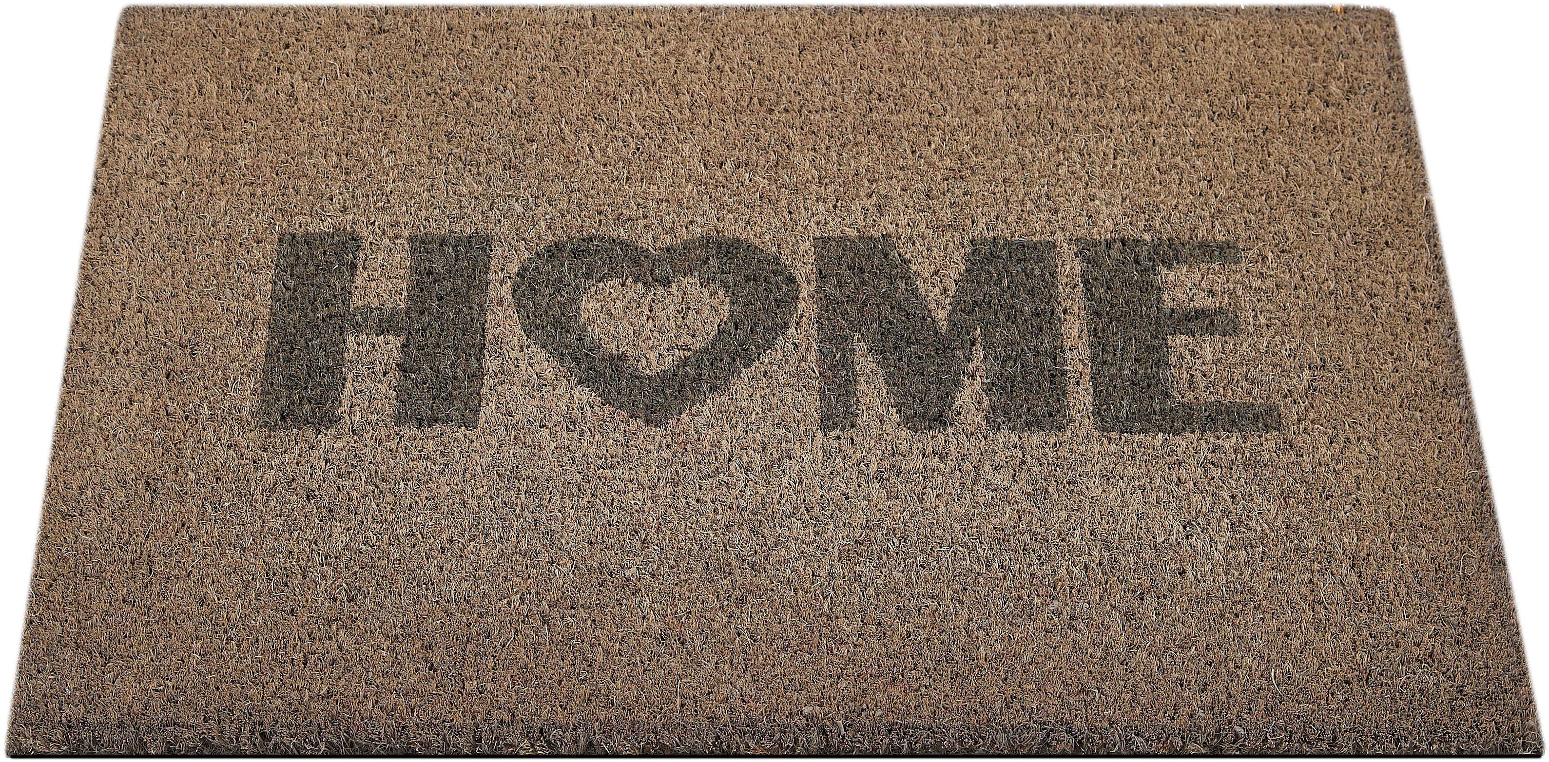 Andiamo Fußmatte Kokos Home Heart, rechteckig, günstig online kaufen