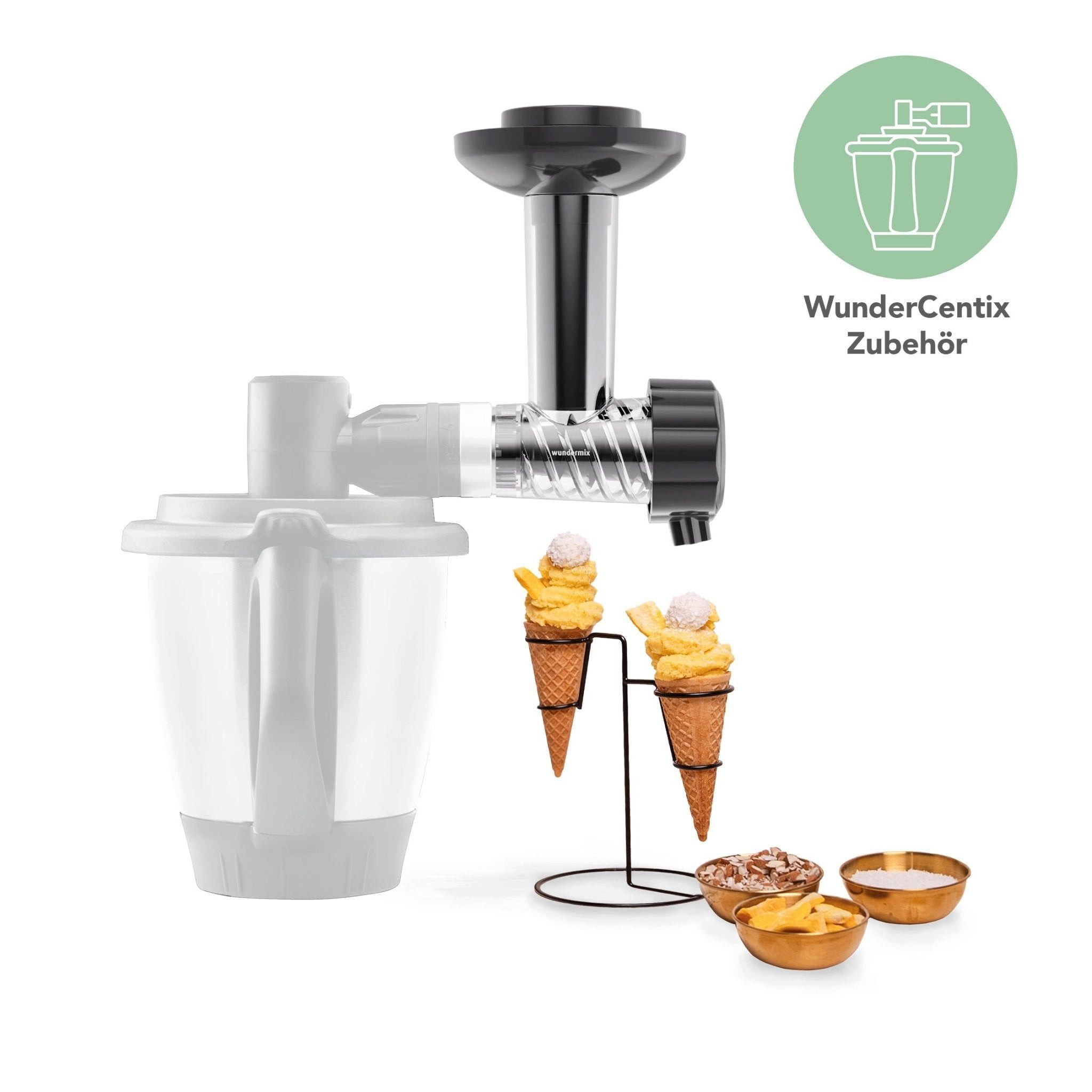 Wundermix Eisbereiteraufsatz, Zubehör für WunderCentix, Kitchen Aid