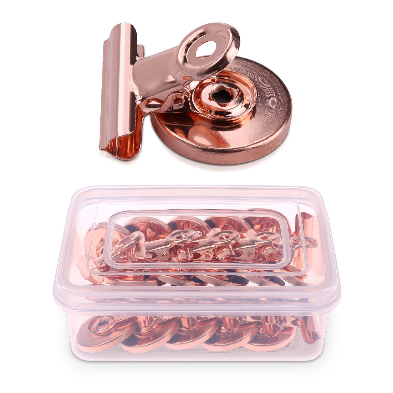 Navaris Magnet Kühlschrank Clips Set - 15x Magnetclip Kühlschrankmagnete (15-St)