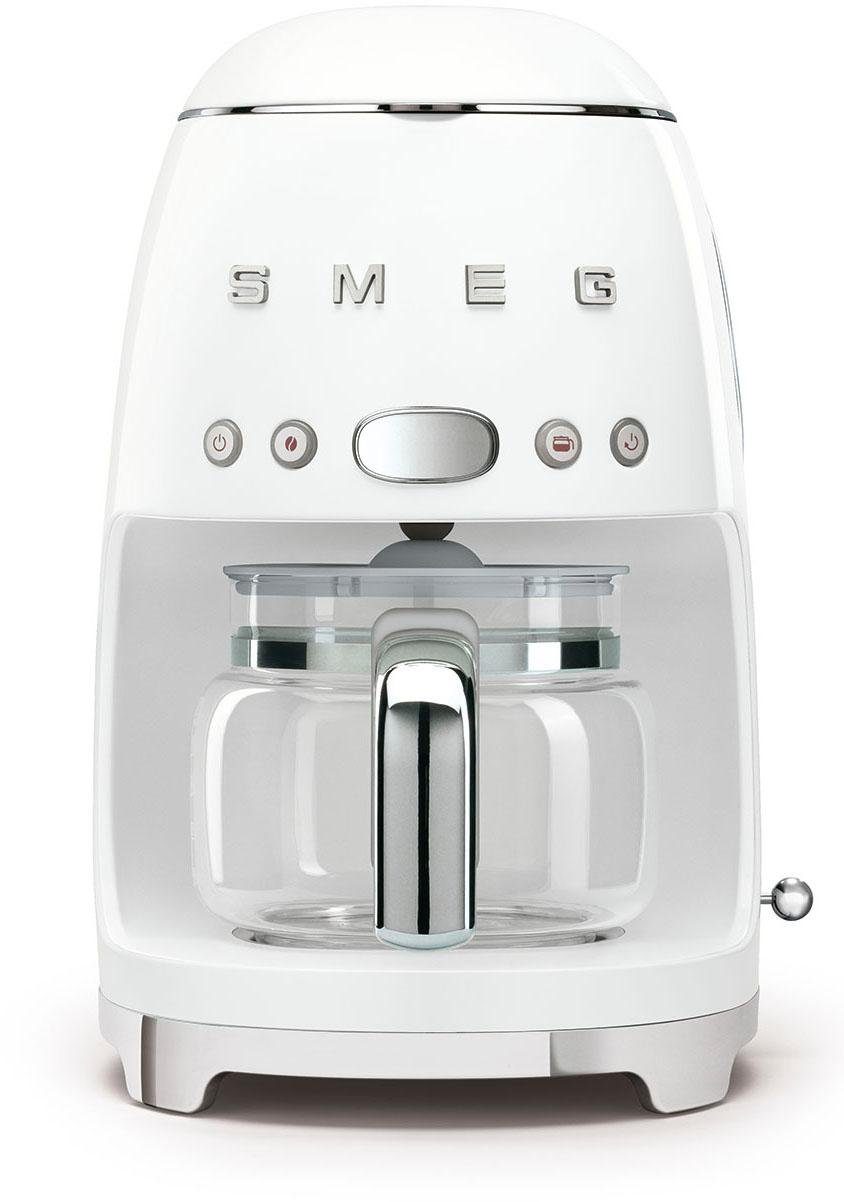 Smeg Kaffeekanne, inkl. DCF02WHEU, Filterkaffeemaschine Papierfilter Permanentfilter 1,4l 1x4,