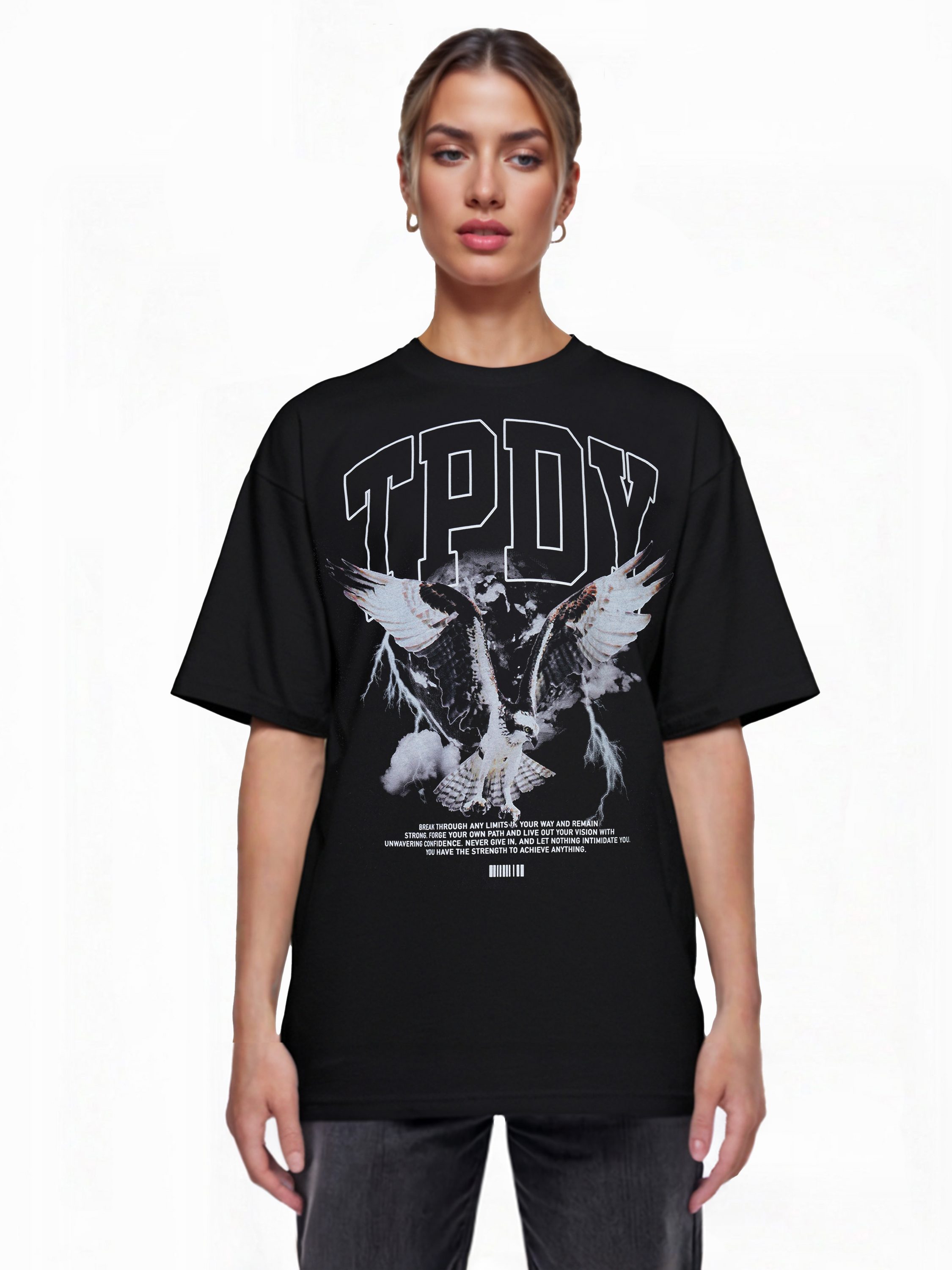 trueprodigy Oversize-Shirt Yuki F Logoprint Rundhals günstig online kaufen