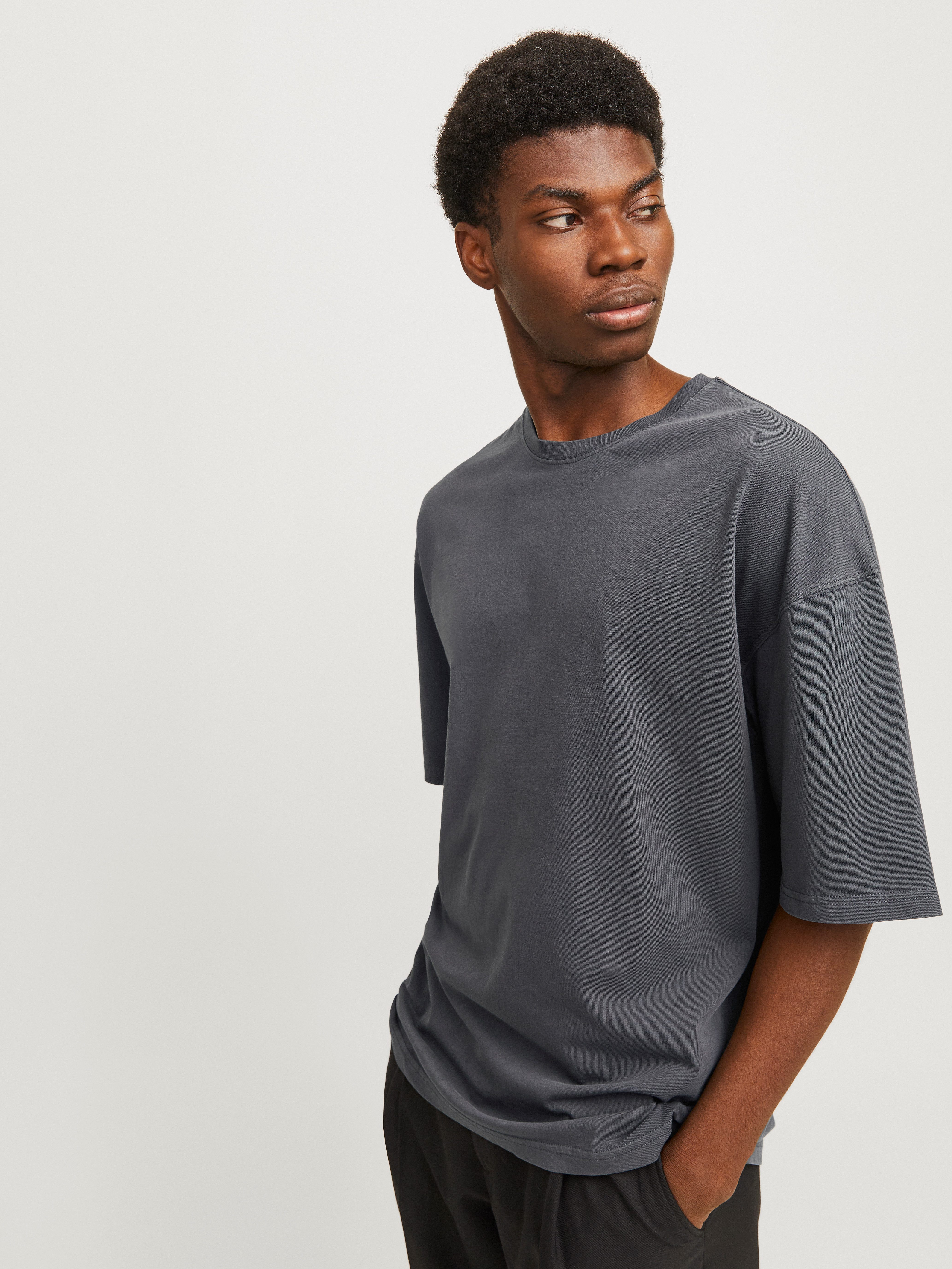 Jack & Jones Rundhalsshirt JJECHARGE FADED TEE O-NECK NOOS mit Rundhalsauss günstig online kaufen