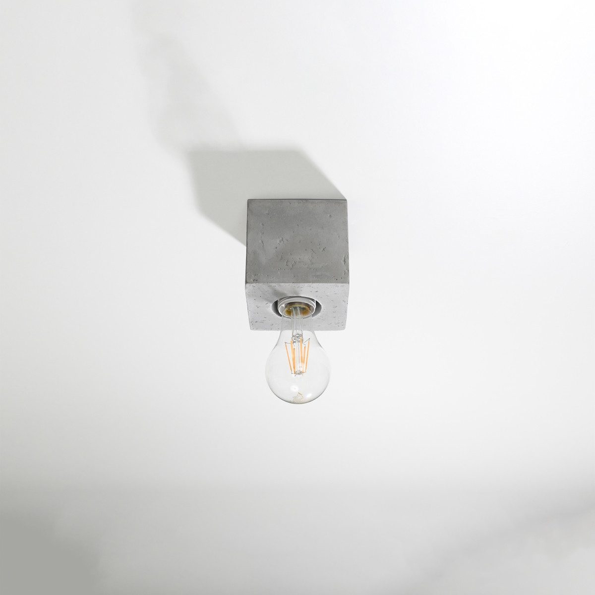SOLLUX lighting Deckenleuchte Deckenleuchte Ariz Beton, Nicht enthalten