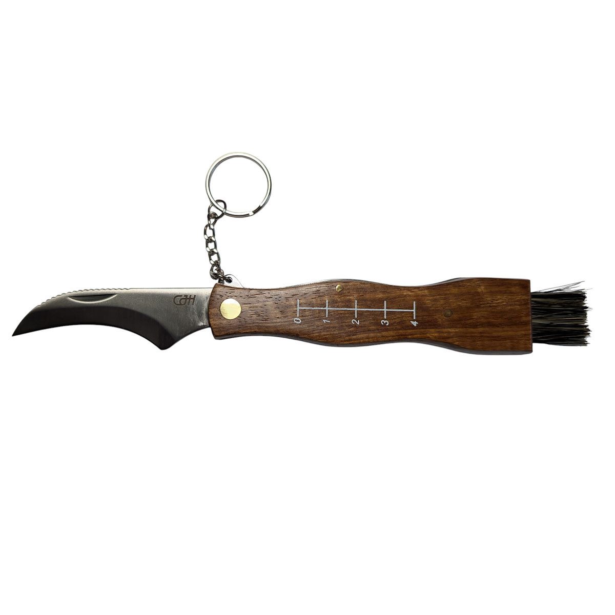 Taschenmesser Pilzmesser mit Etui - Rosenholz