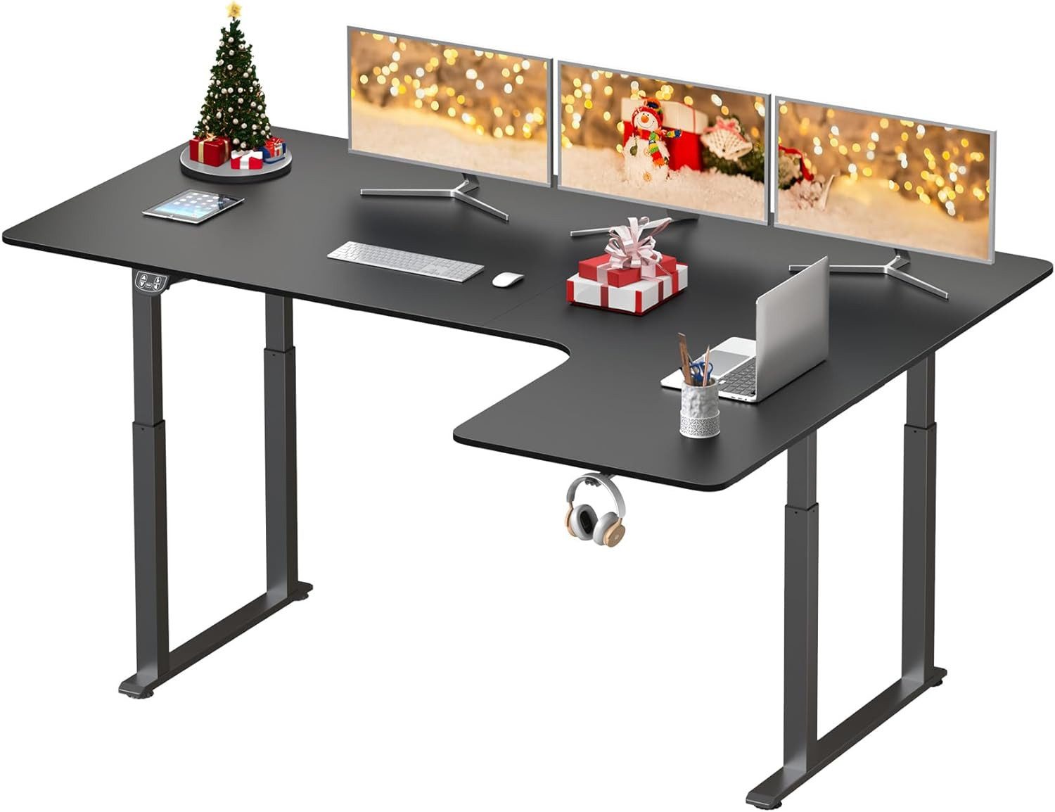 Dripex Eckschreibtisch Elektrisch Höhenverstellbar 180x110 L-form günstig online kaufen