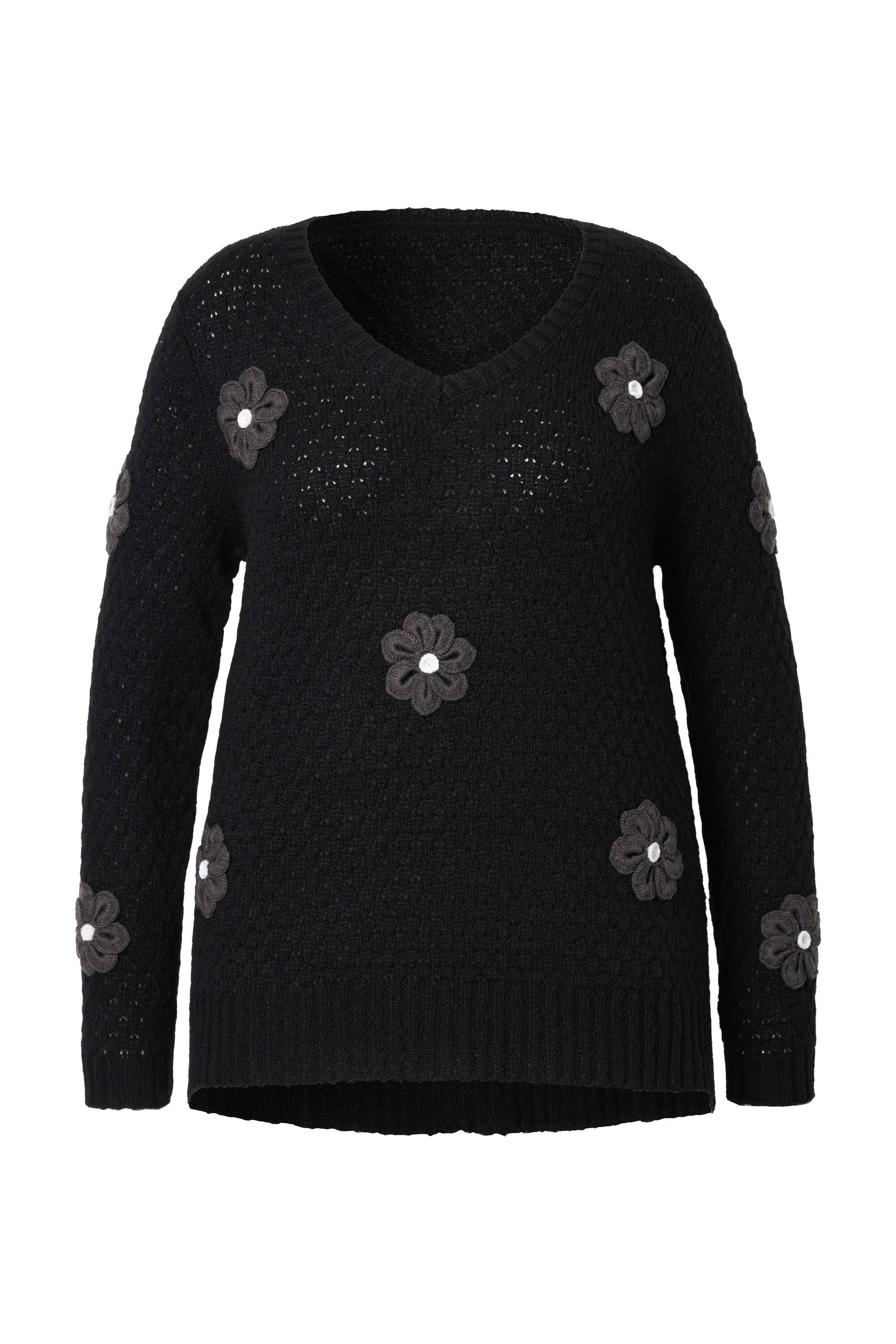 MIAMODA Strickpullover Pullover Classic Fit 3D günstig online kaufen