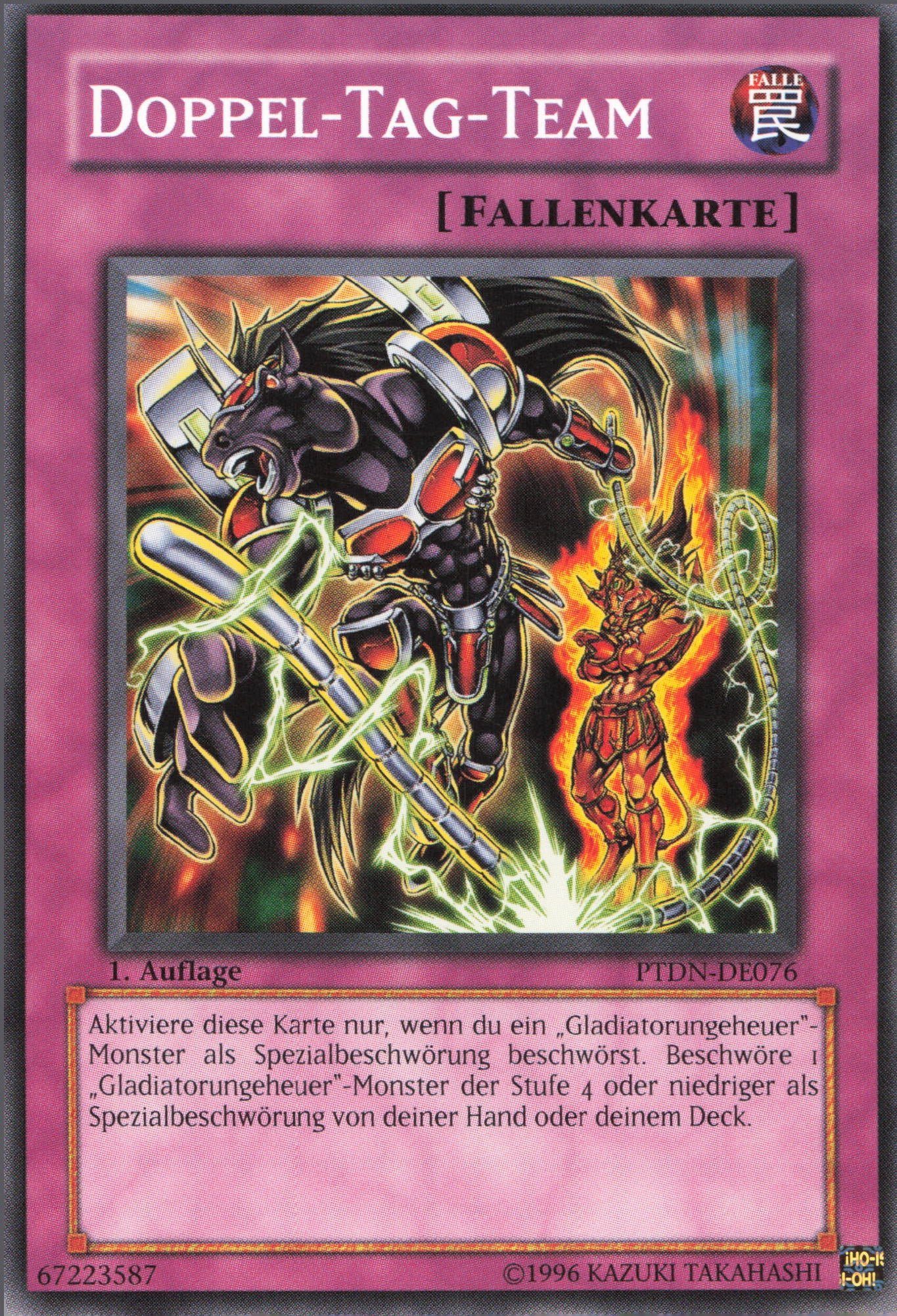 ReCollectibles Sammelkarte YuGiOh Karte DoppelTagTeam deutsch, YuGi