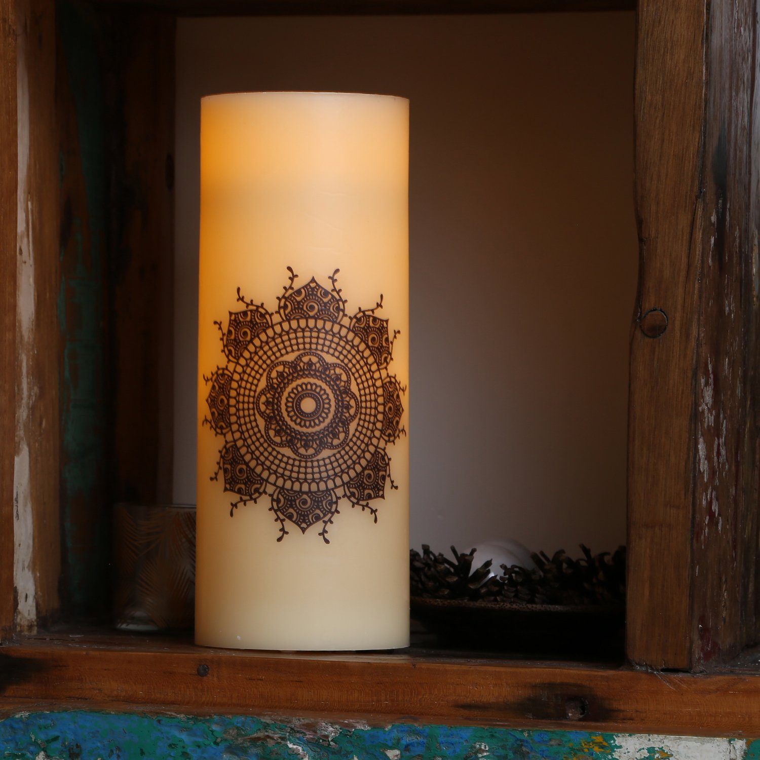 MARELIDA LED-Kerze XXL LED Kerze Ornament günstig online kaufen