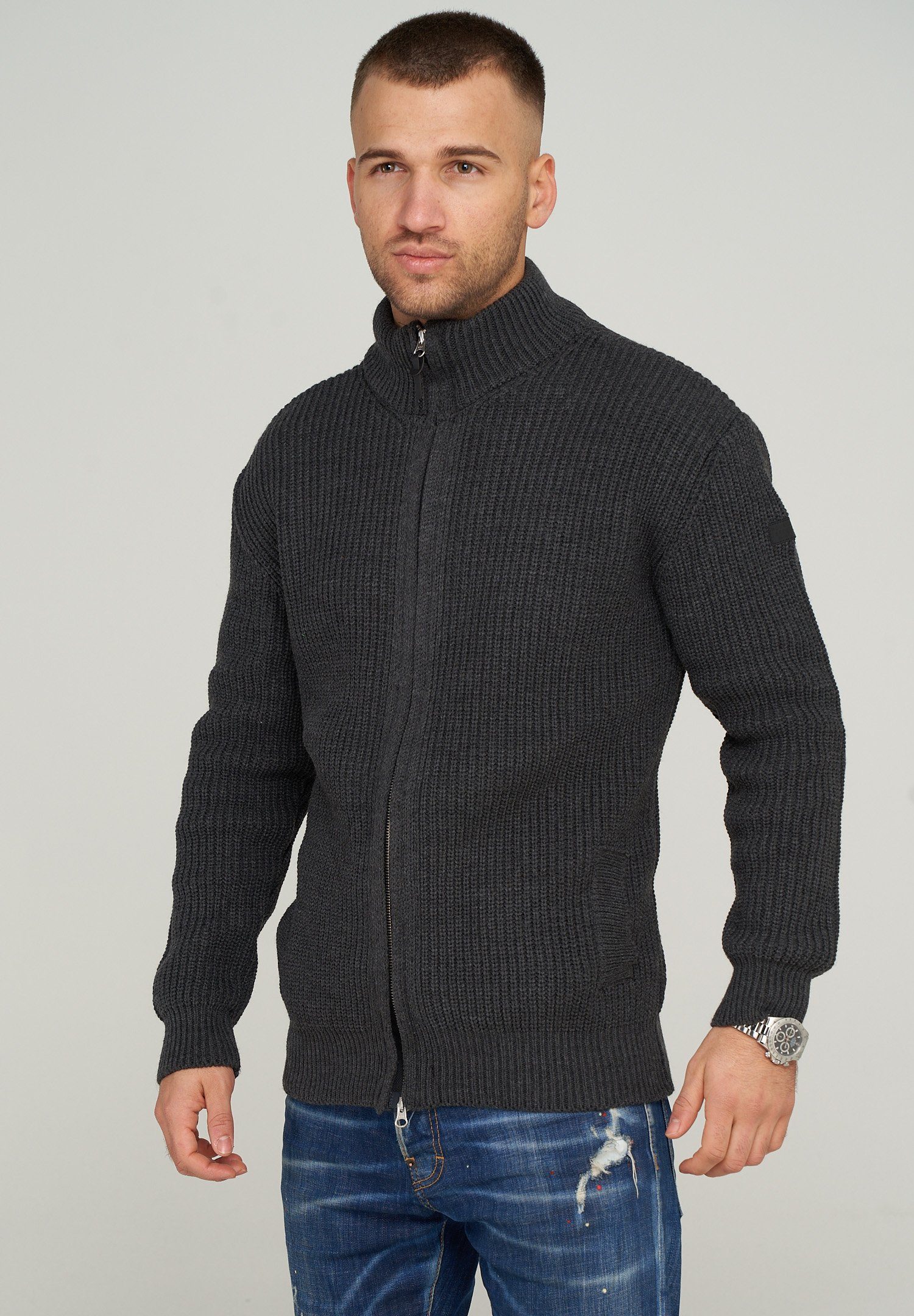 CARISMA Strickjacke MKCONNA mit modischem Stehkragen günstig online kaufen