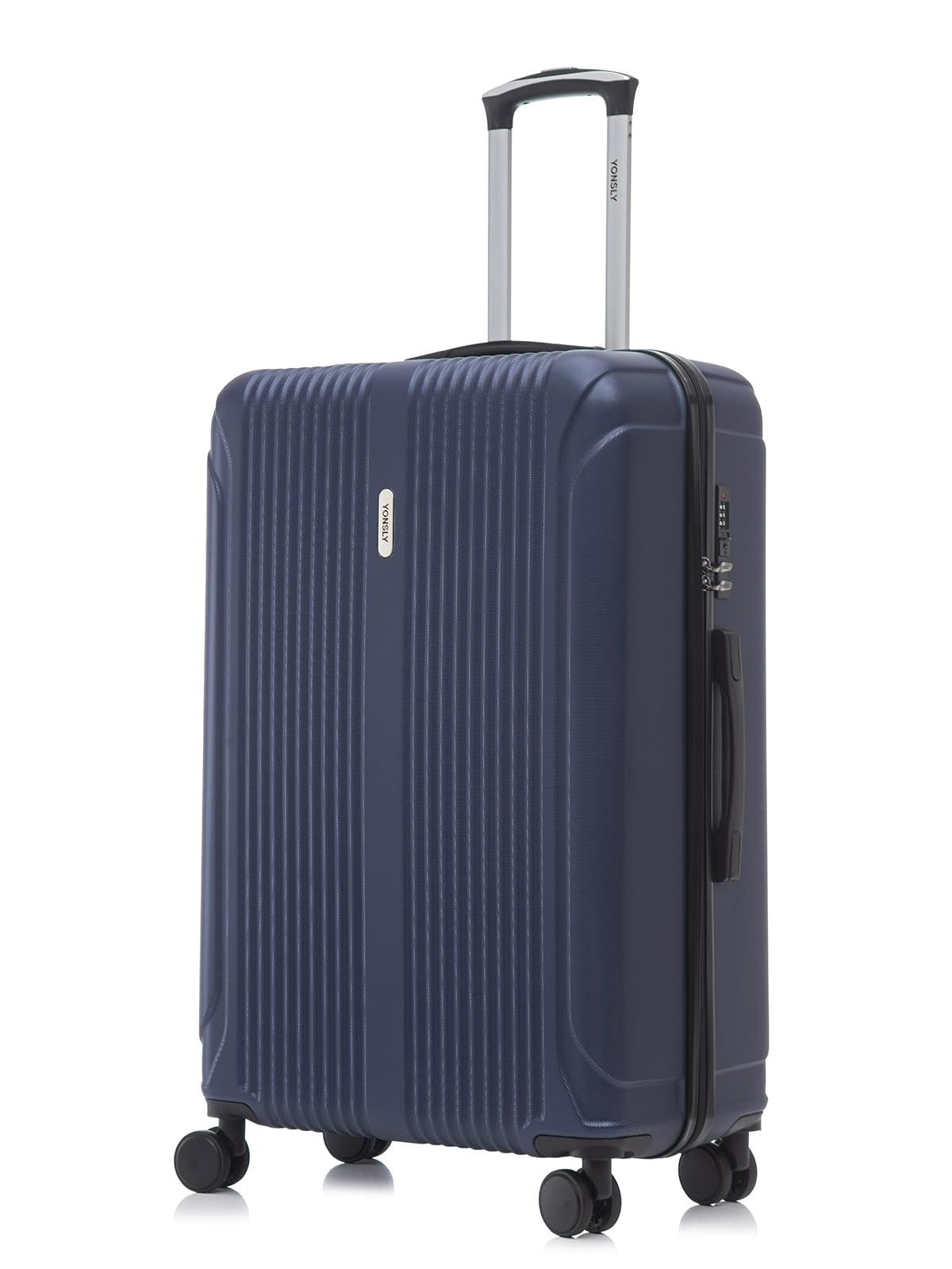 YONSLY Koffer Hartschalenreisekoffer Trolley mit Zahlenschloss, Rollkoffer, 4 Rollen, Wasserabweisend Stoßfest Robust