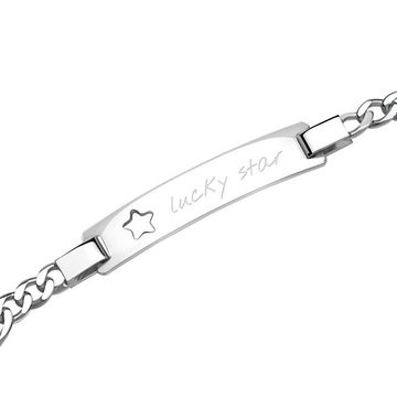 Unique Silberarmband 925 Armband Silber Sternmuster, Länge wählbar (16-19cm)