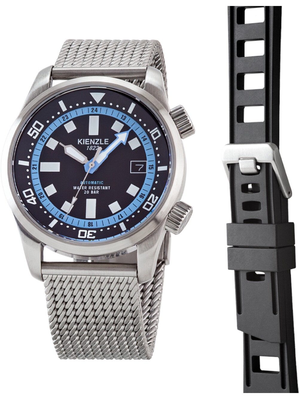 Kienzle 1822 Automatikuhr Kienzle 1822 KM428B Herrenuhr Tropik Diver Automatik 42mm 20ATM Kienzle 1822 KM428B Herrenuhr Tropik Diver Automatik 42mm 20ATM