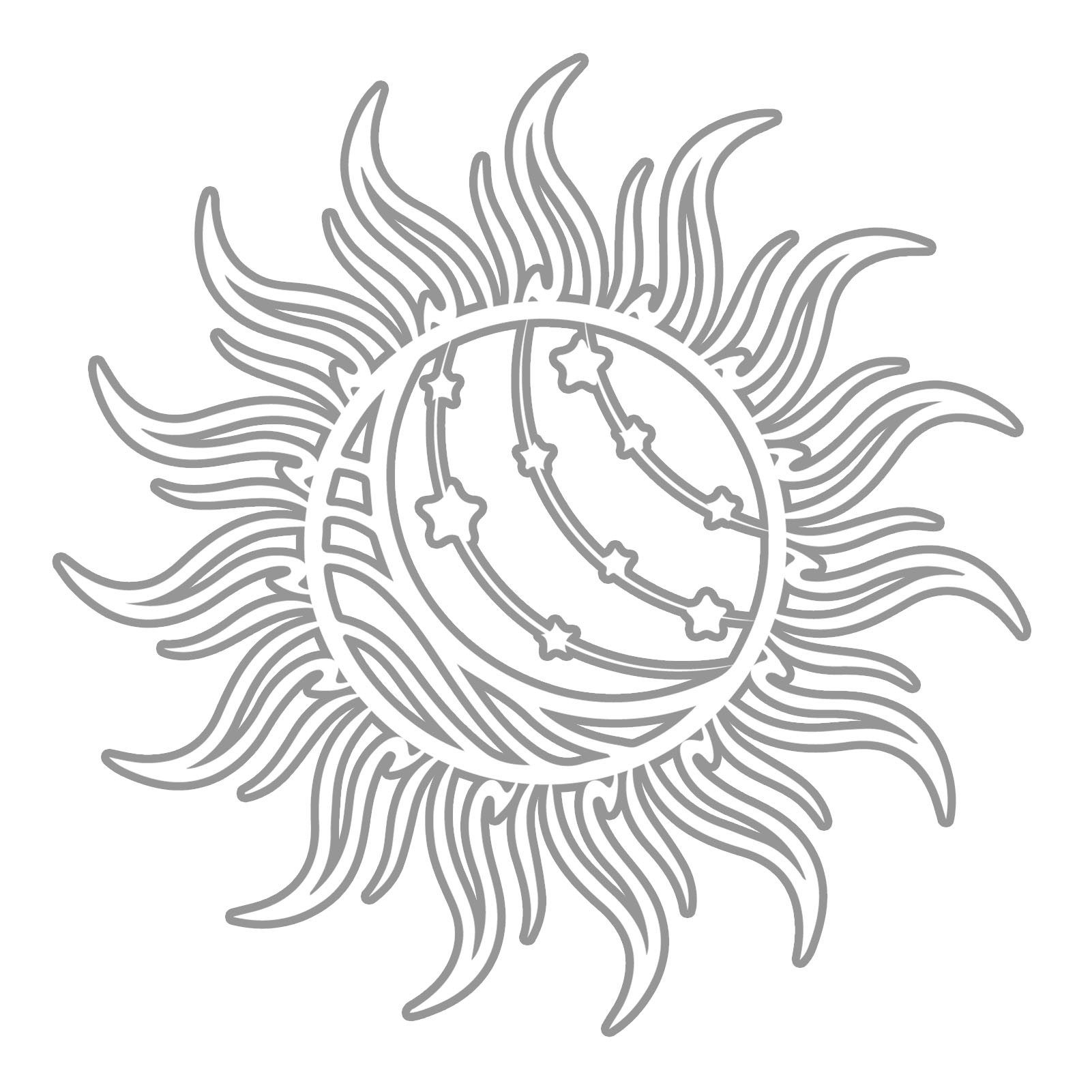 Wanddekoobjekt Sonne Mond Sterne Wanddekoration,Planet Style, Erforsche das Universum