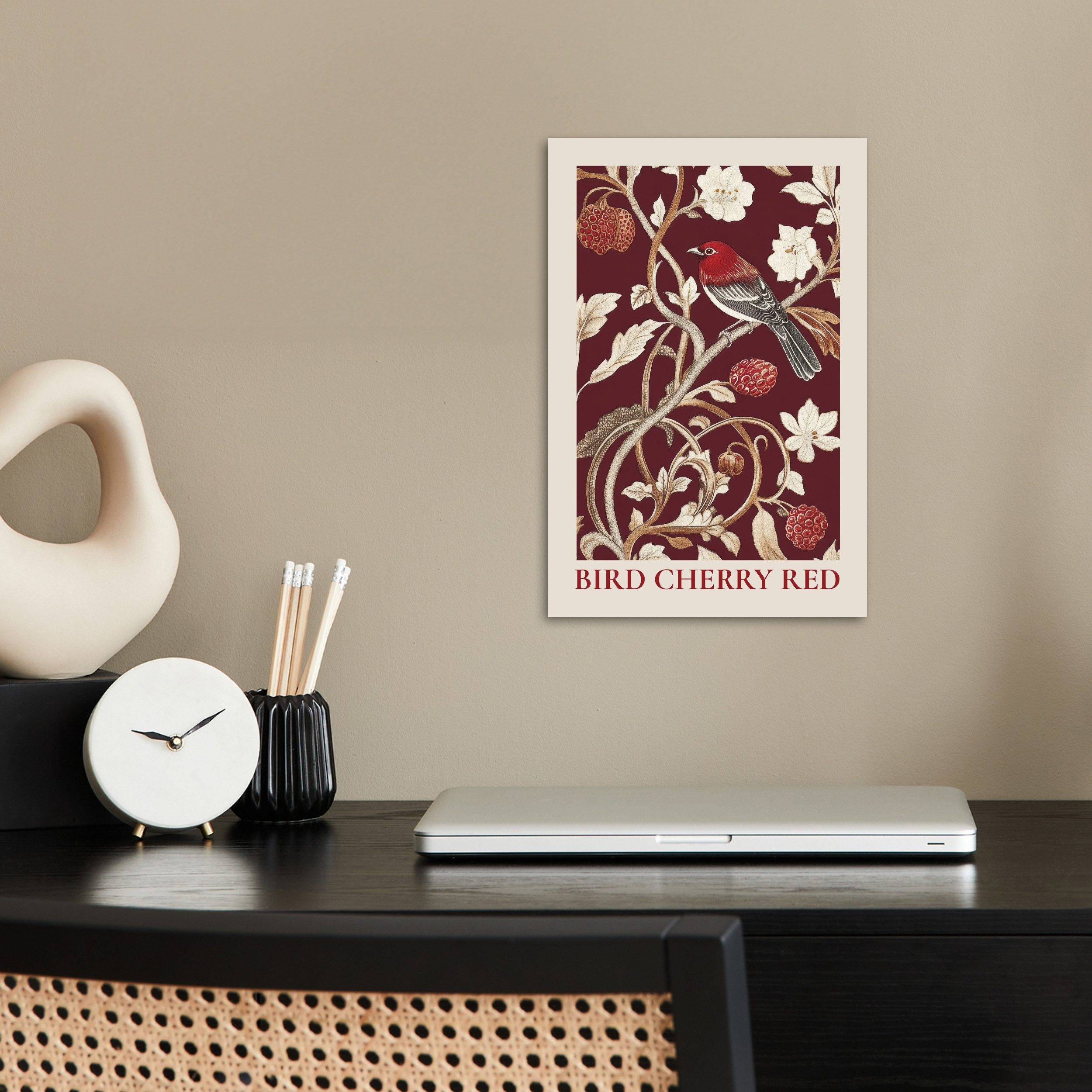 MuchoWow Poster Vogel - Bordeaux - günstig online kaufen