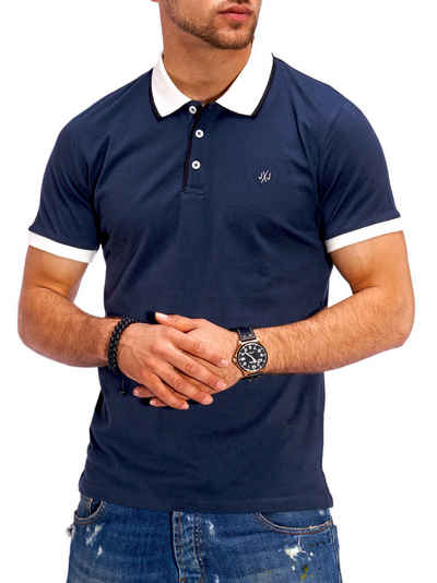 Jack & Jones Poloshirt JJJAQPOLO Herren in Kontrastfarben