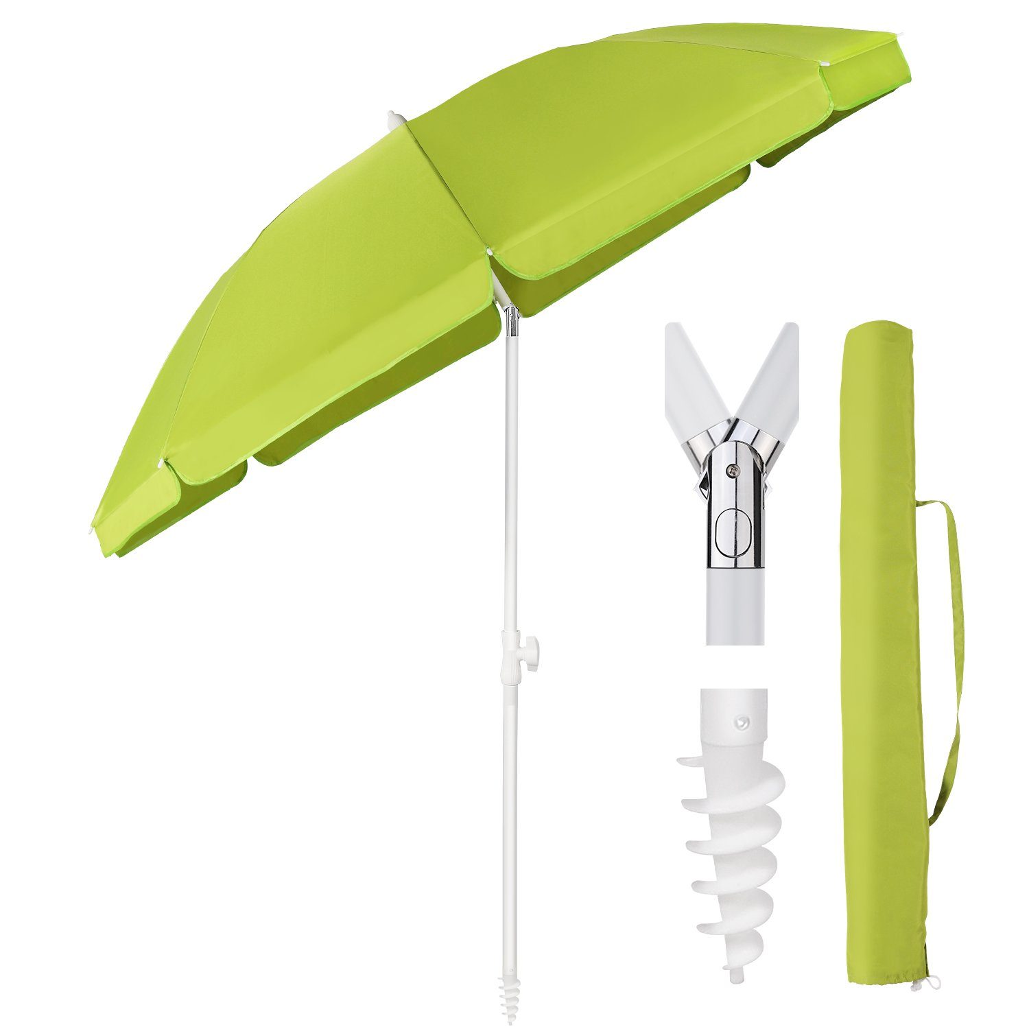 Sekey Sonnenschirm Ø160 cm Sonnenschirm UV50+ günstig online kaufen