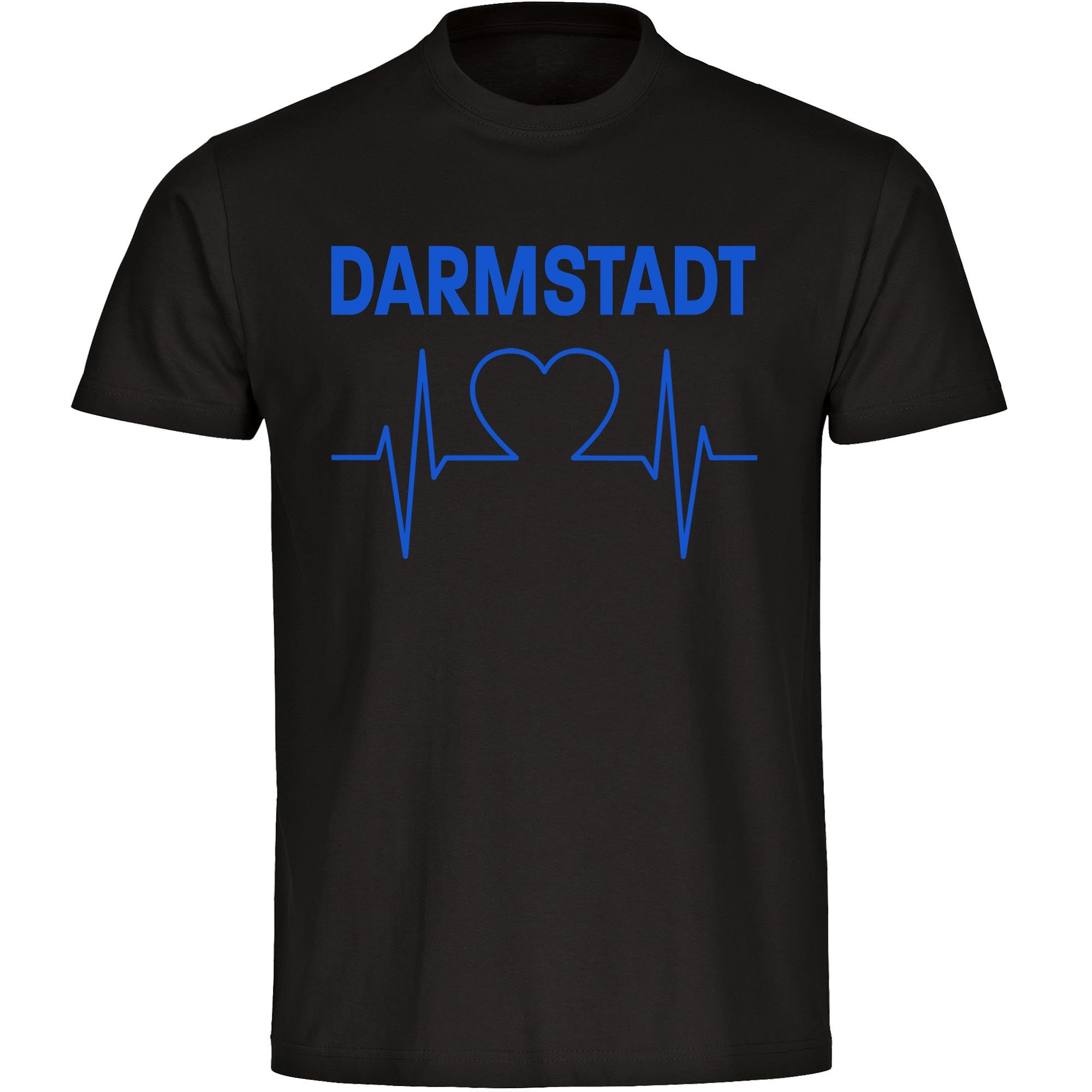 multifanshop T-Shirt Kinder Darmstadt - Herzschlag - Boy Girl
