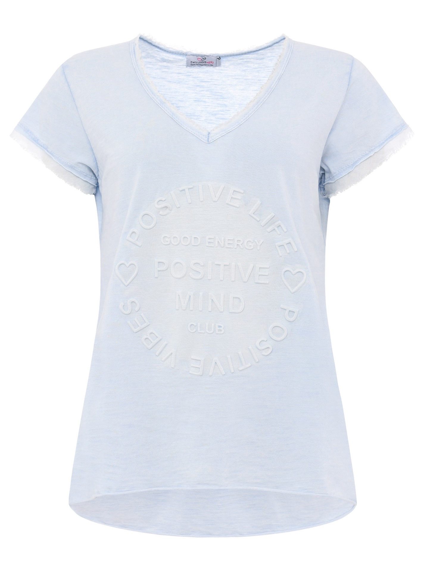 Zwillingsherz T-Shirt Damen T-Shirt Positive Mind günstig online kaufen