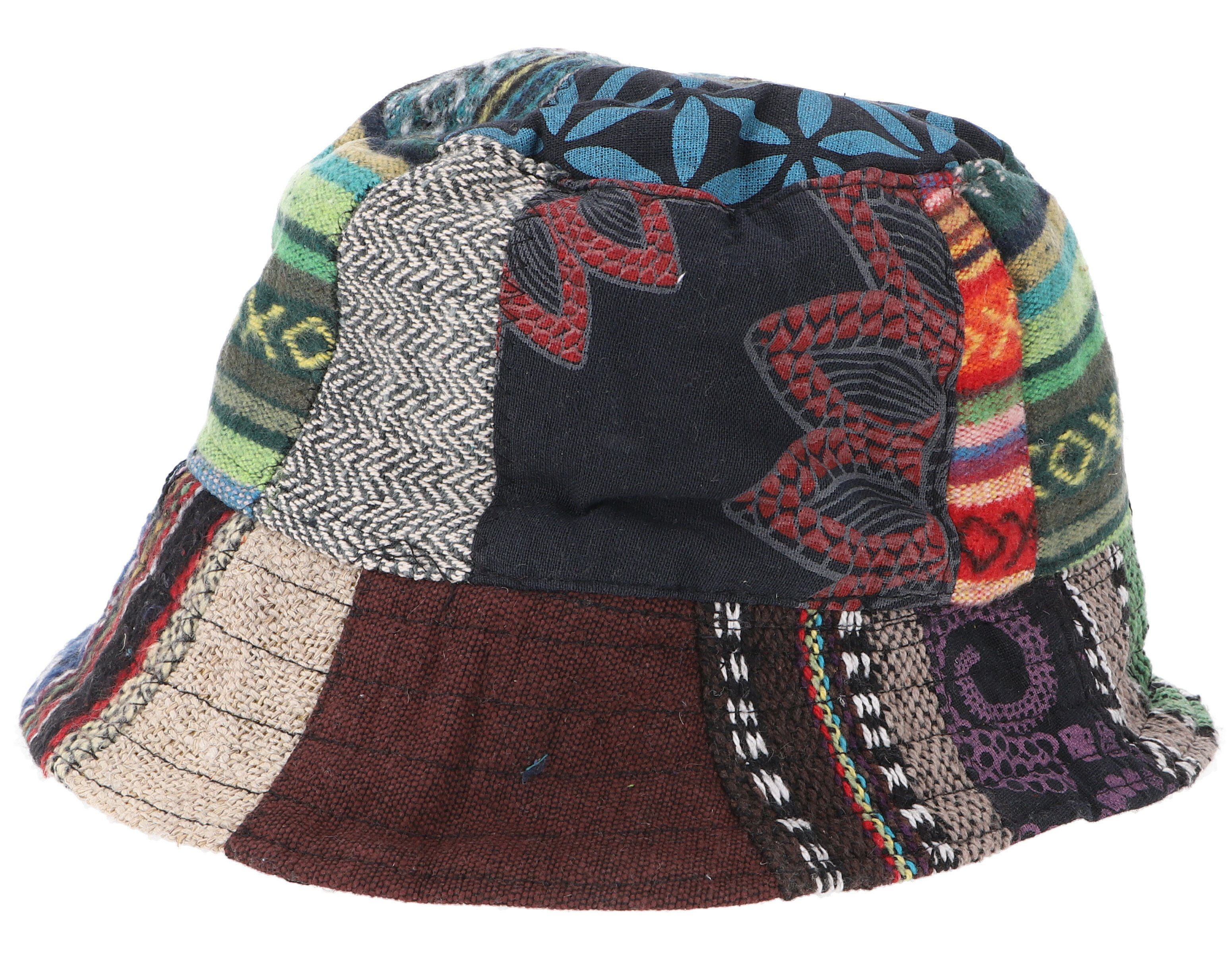 Guru-Shop Strickmütze Sommerhut,Patchwork Schlapphut, Fischerhut,.. günstig online kaufen