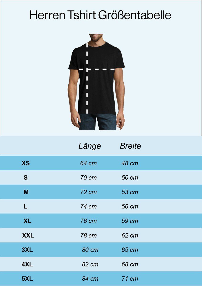 Navyblau T-Shirt Herren Designz mit Frontprint trendigem Ein Für Shirt Bier Youth Zeit