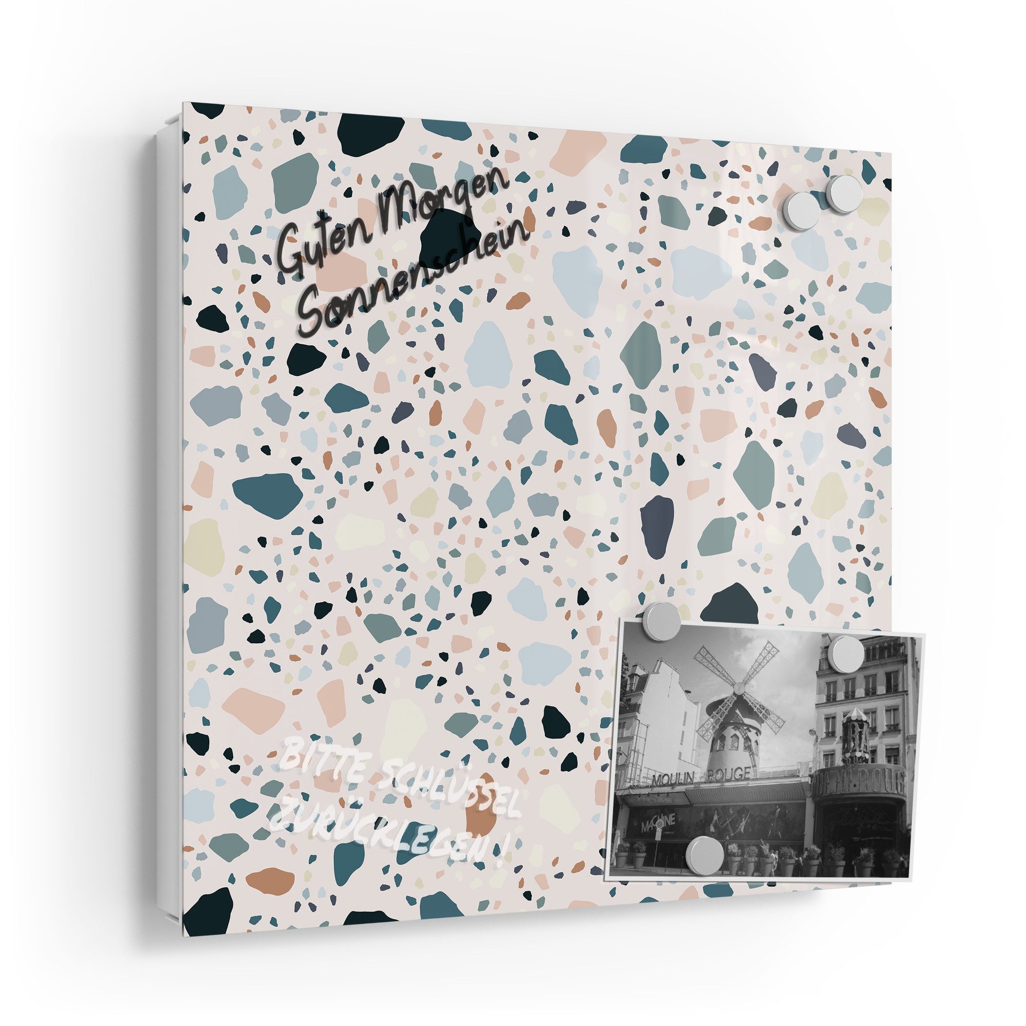 DEQORI Schlüsselkasten 'Moderne Terrazzo', Glas Schlüsselbox günstig online kaufen
