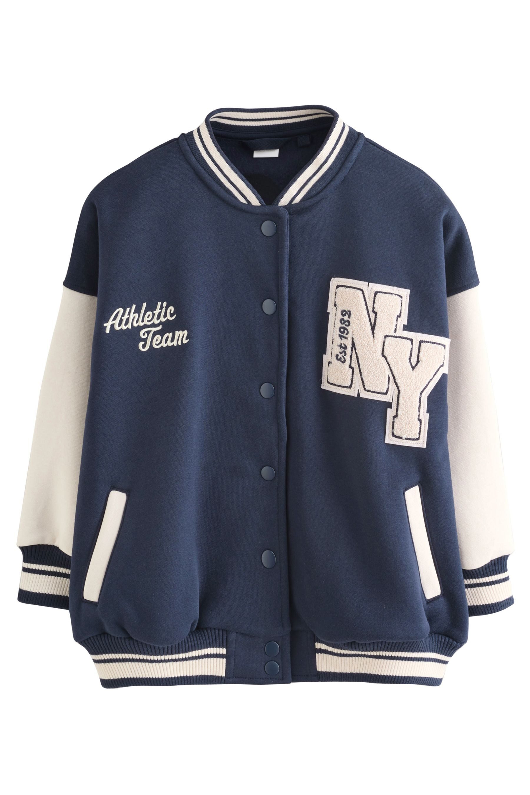 Collegejacke Bestickte Varsity-Jacke