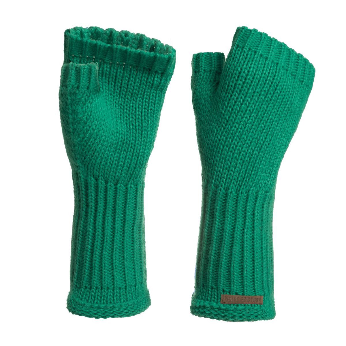 Knit Factory Strickhandschuhe Cleo Handstulpen Bright Green (1-St) Handschuh Handstulpen Перчатки ohne Finger