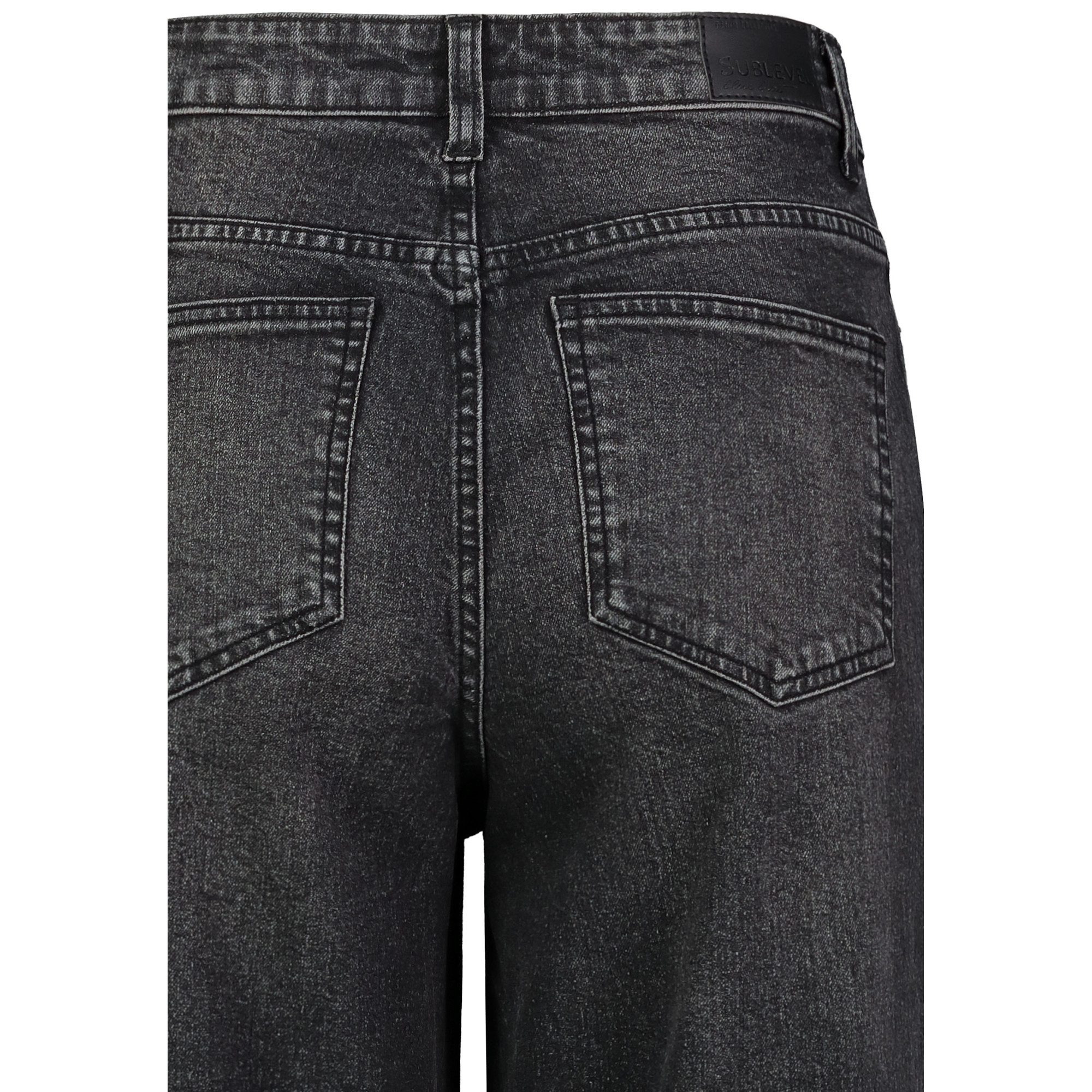 SUBLEVEL Weite Jeans Damen Jeans High Waist weiter Schnitt bequem und dehnbar