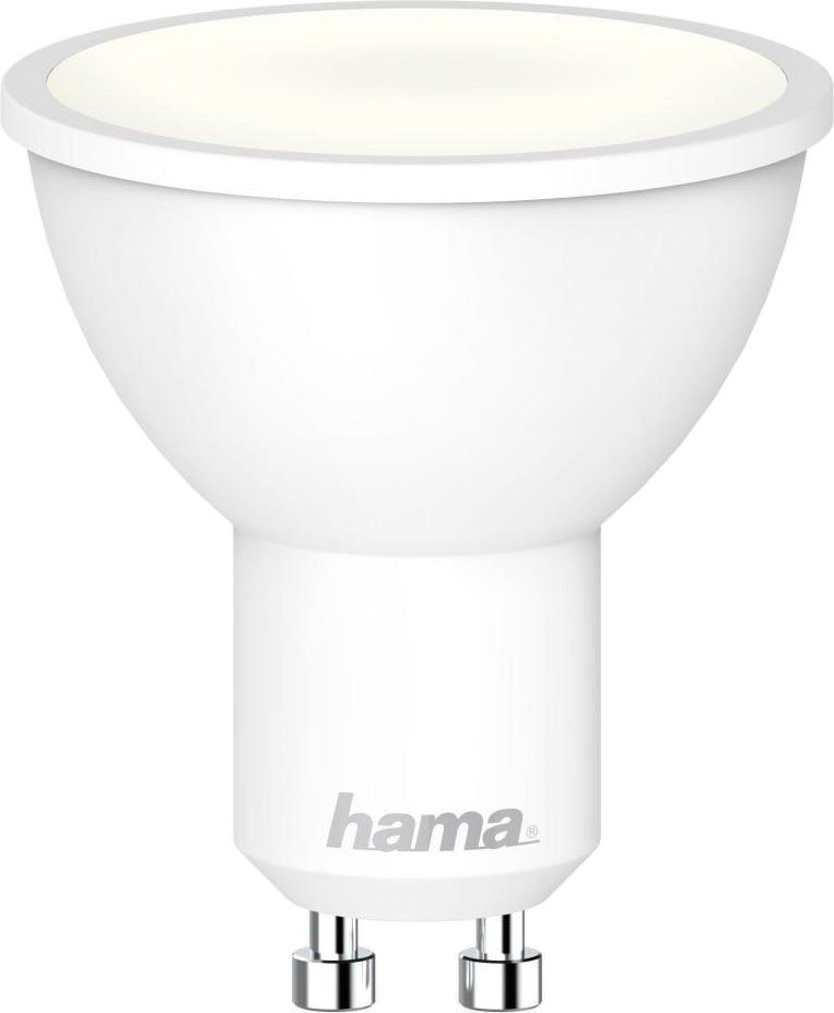 Hama LED-Leuchtmittel WLAN LED Lampe, GU10,5W, für Sprachsteuerung,  Appsteuerung, Weiß, GU10, Kein zusätzliches Gerät nötig dank der  Wifi-Direktverbindung