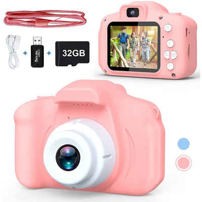 GelldG Kinder Kamera, Kinder digital Kamera 1080P HD Videokamera Kinderkamera