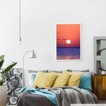 Sinus Art Poster 60x90cm Poster Landschaftsfotografie  Sonnenaufgang am Meer