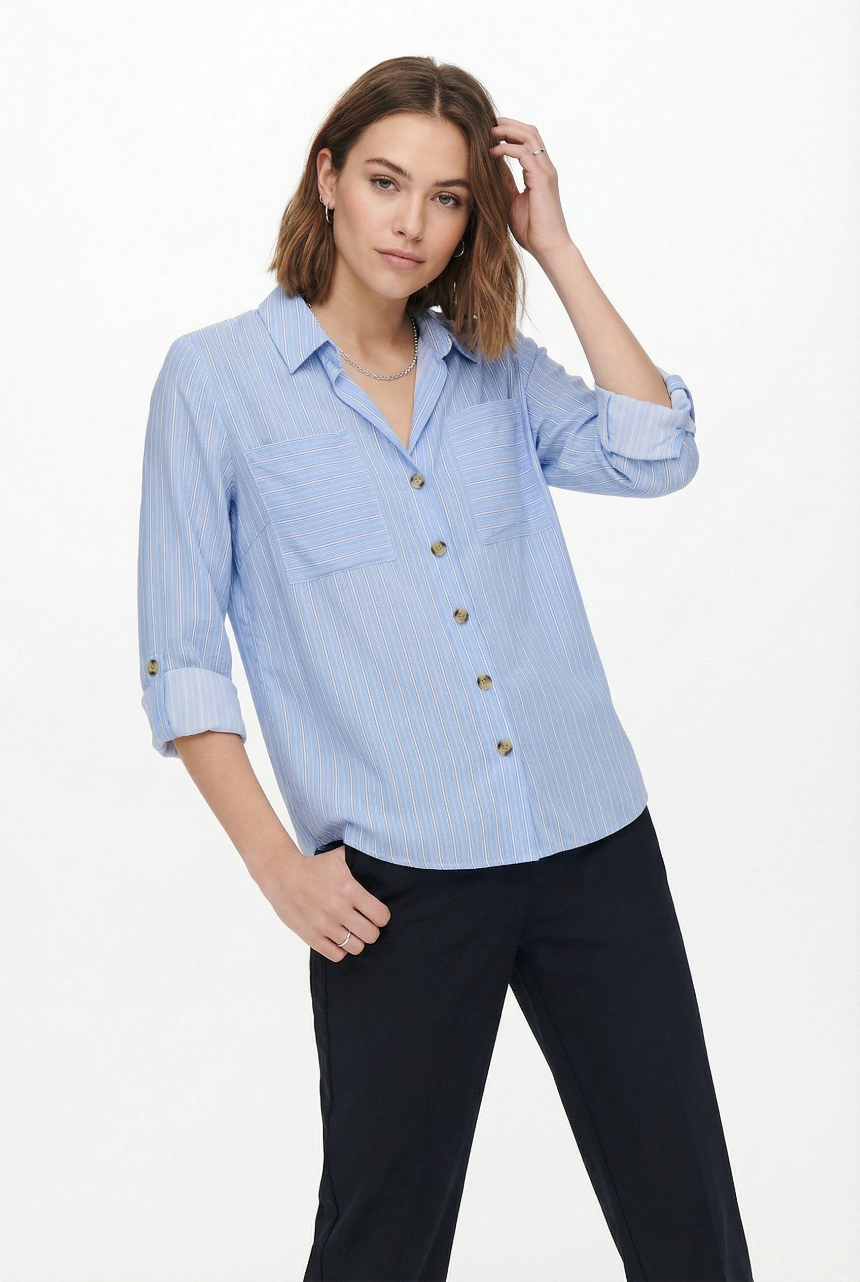 ONLY Hemdbluse ONLYASMIN SHIRT L/S WVN NOOS