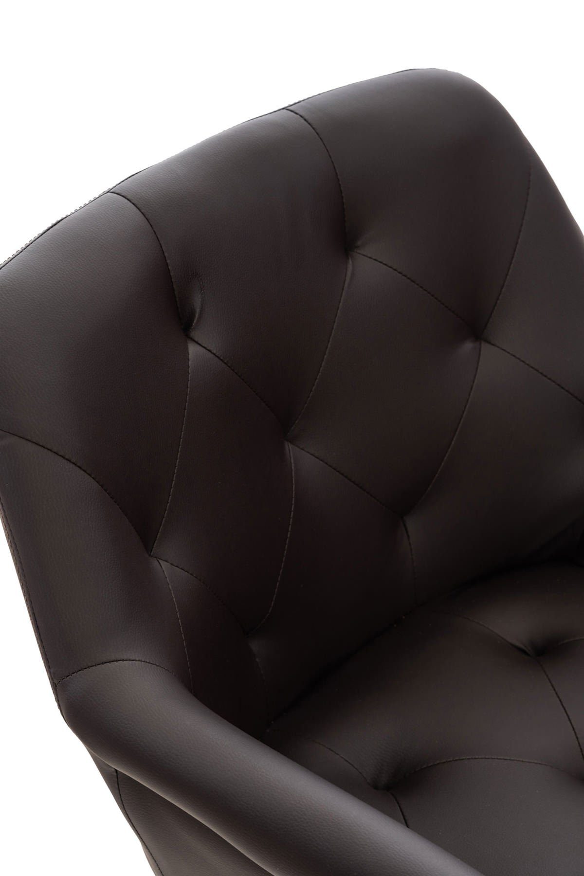 Gestell: Sitzfläche: hochwertig gepolsterter Sitzfläche Esstischstuhl Esszimmerstuhl schwarz TPFLiving Lamfol (Küchenstuhl Konferenzstuhl braun Metall mit Kunstleder - - Wohnzimmerstuhl), - -