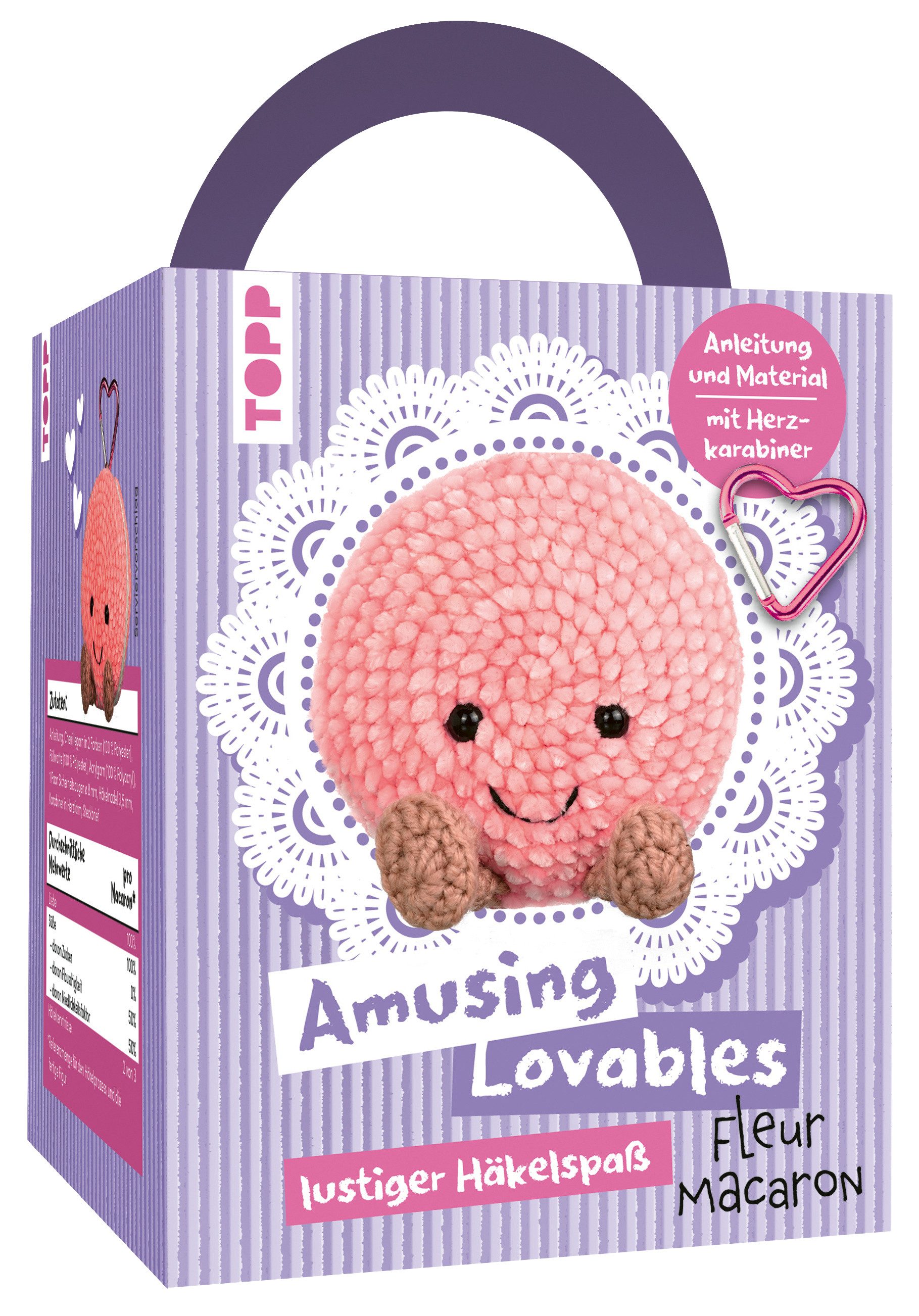 Topp Kreativset Häkelset Amusing Lovables - Fleur Macaron, (8-tlg)