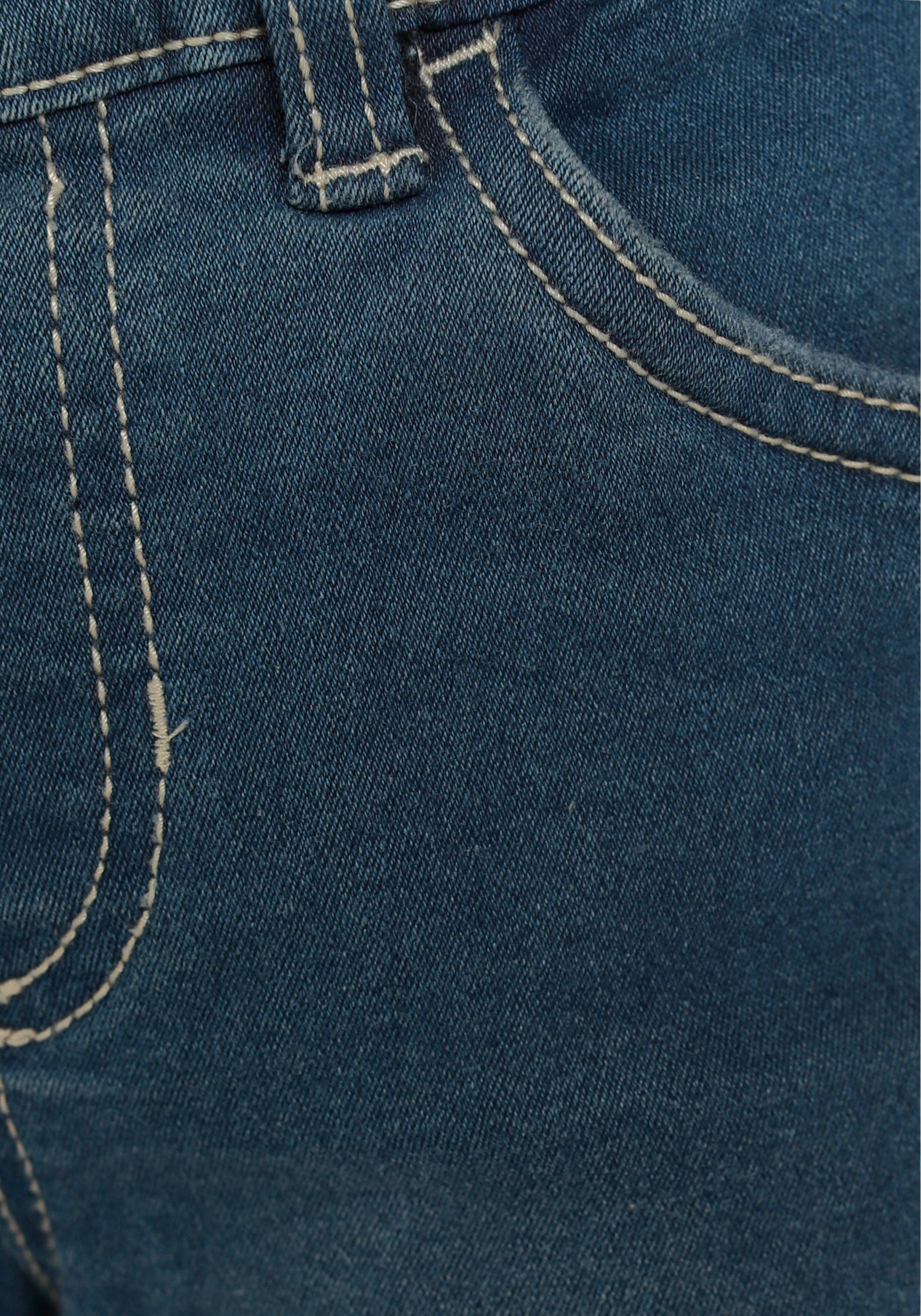 KIDSWORLD Schlupfjeans, Stretch-Jeans für kleine Jungen bequeme Passform, gerade Beinform, mit Gummizug im Bund