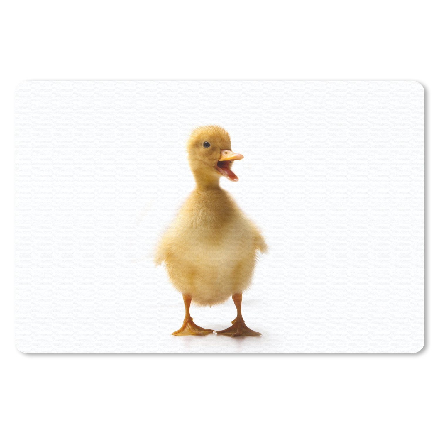 MuchoWow Mauspad Baby-Ente kommuniziert (1-St), Mouse pad Klein, Gaming Deko, PC Zubehör, 27x18 cm