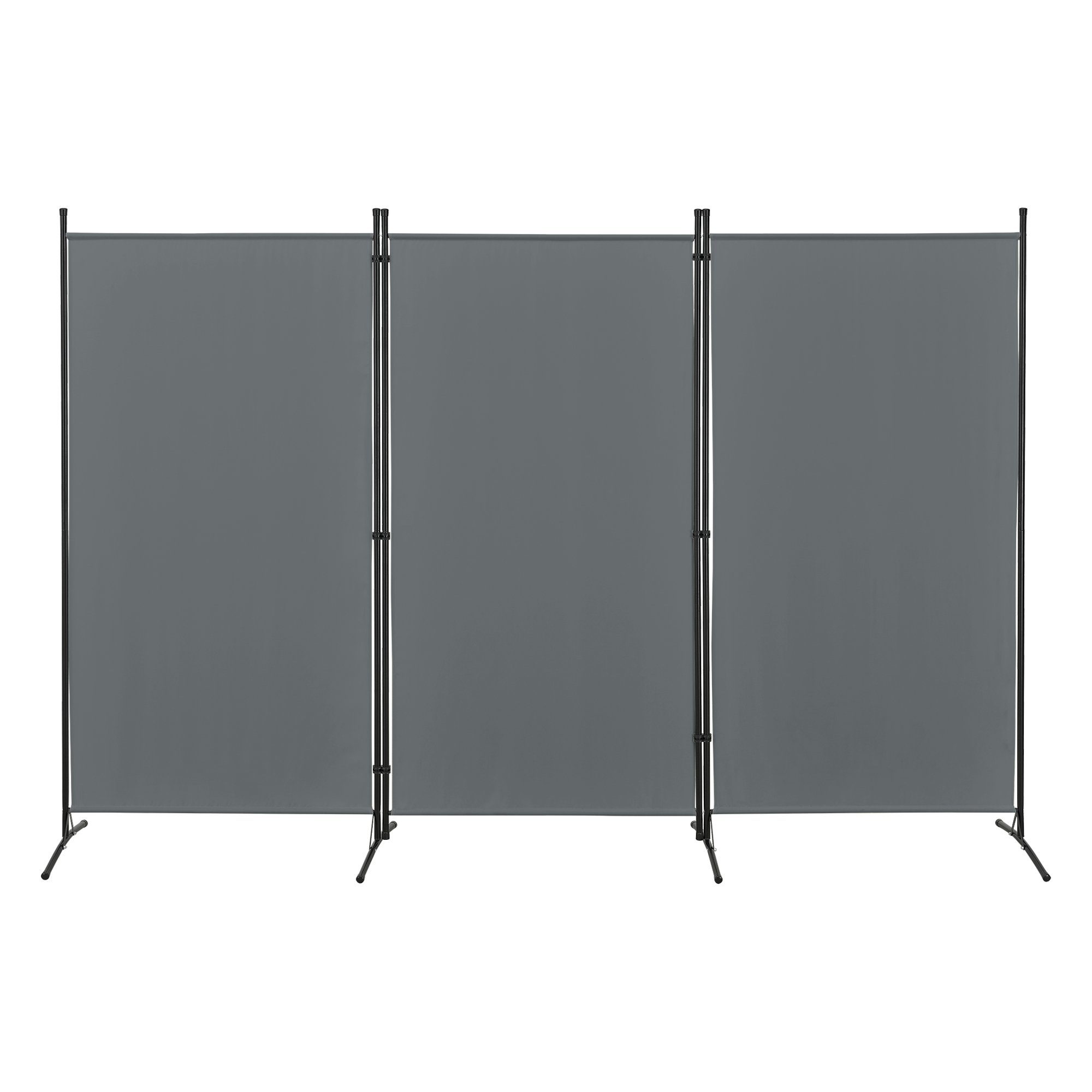en.casa Paravent, »Teruel« Sichtschutz 260x176cm Dunkelgrau günstig online kaufen