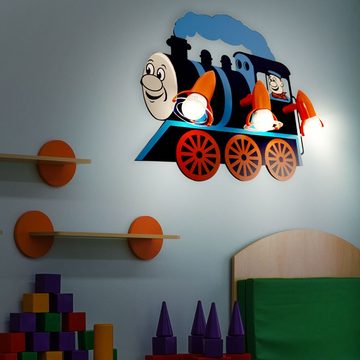 HEITRONIC Dekolicht, Leuchtmittel nicht inklusive, Kinder Zimmer Decken Leuchte Wand Beleuchtung Lokomotive Lampe