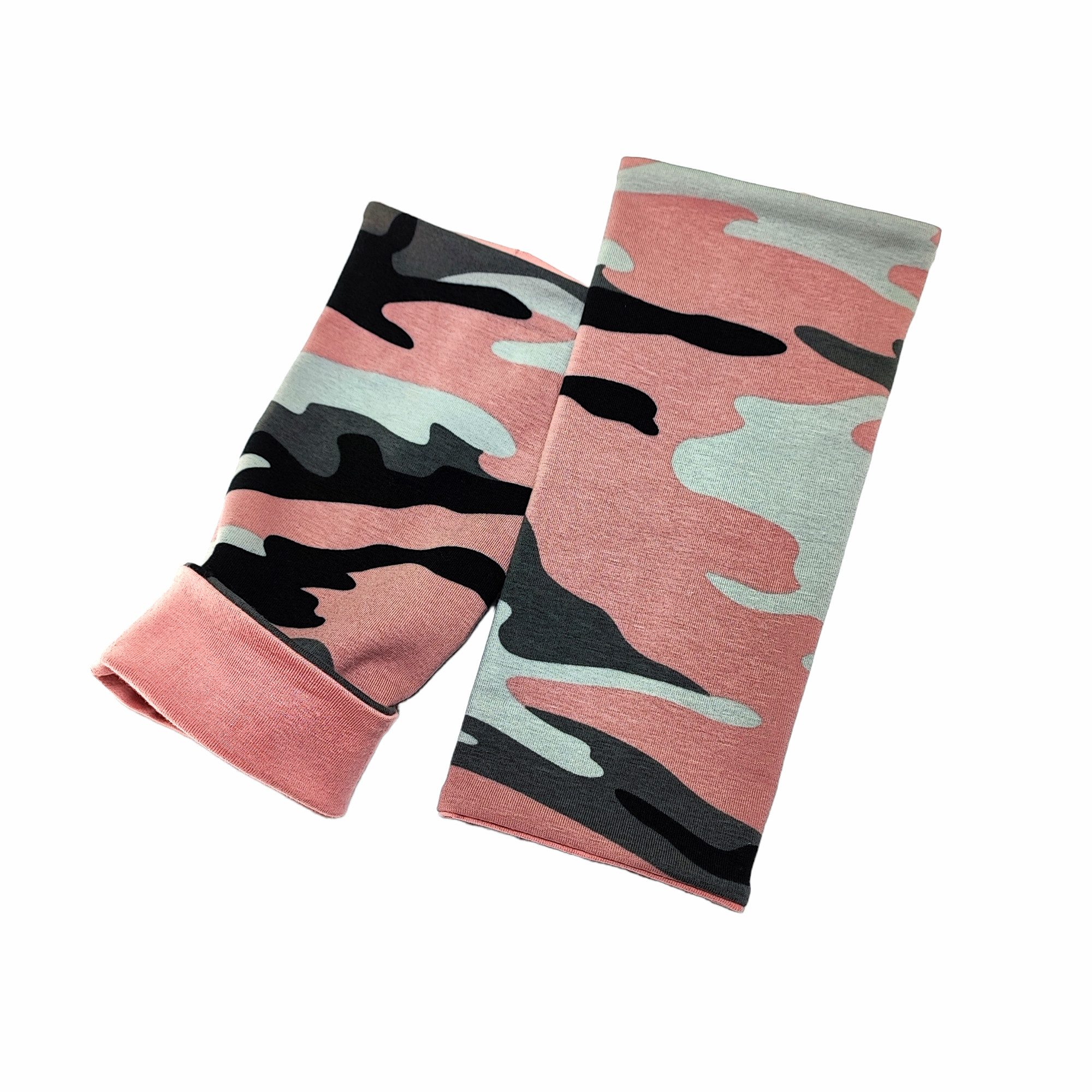 Britta Meier Armstulpen Midi Jersey-Pulswärmer 2 Lagen auch zum wenden Handgelenk Umfang ca. 16-22 cm Unterarm ca. 20-25 cm Länge 23 cm