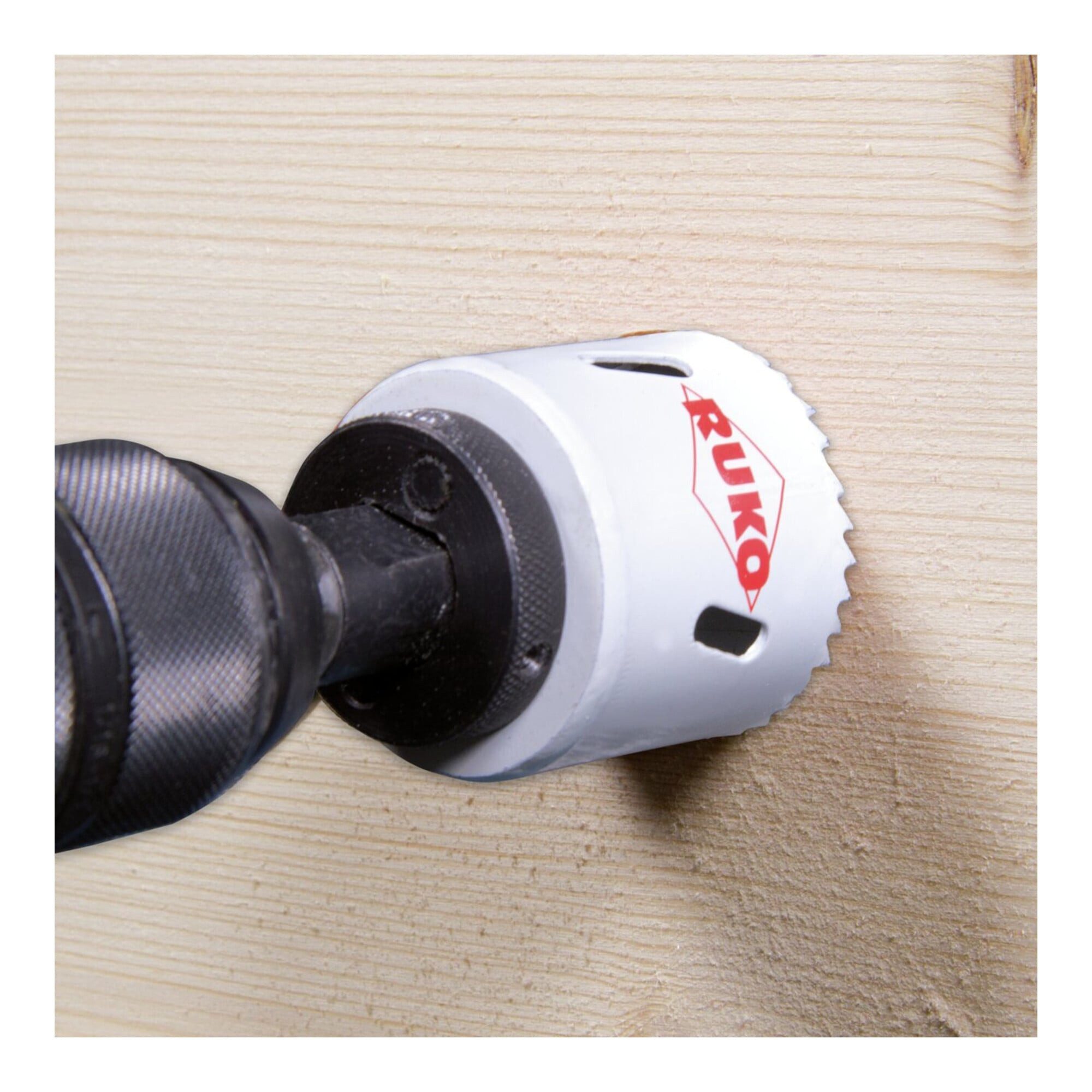 Ruko Lochsäge RUKO HSS Co 8 Bimetall-Lochsäge, mit Feinverzahnung Durchmesser 55 mm