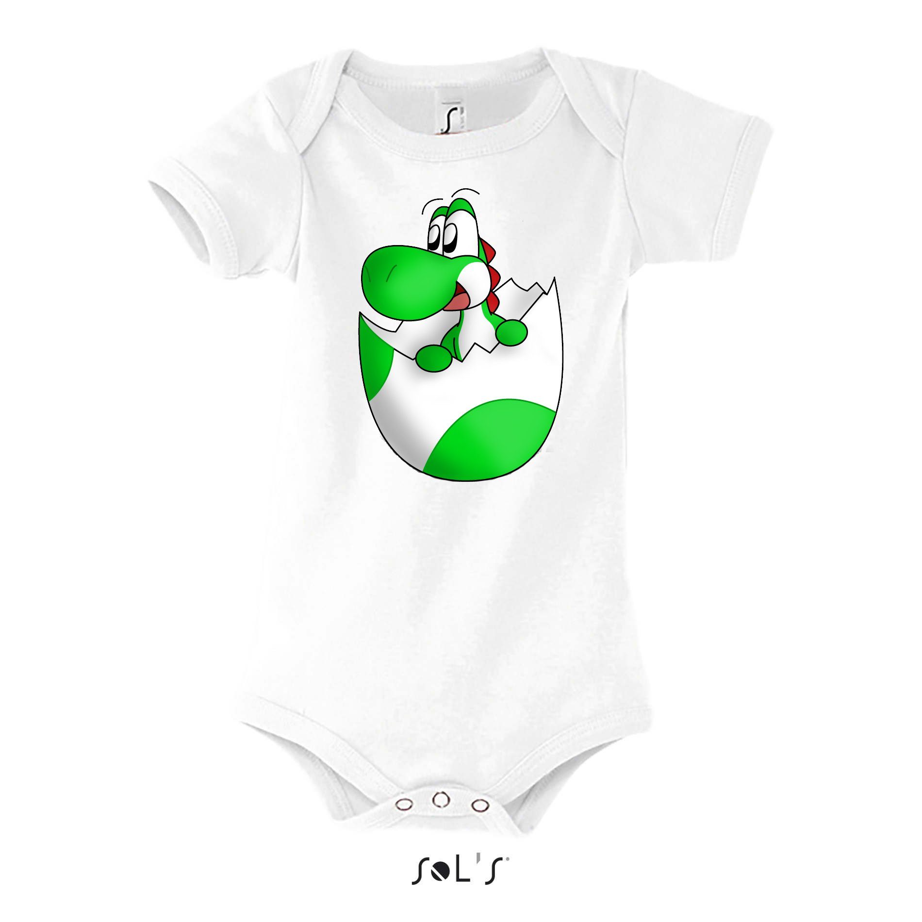 Strampler Kinder Baby Baby Yoshi Ei Mario Super Retro Konsole Gaming