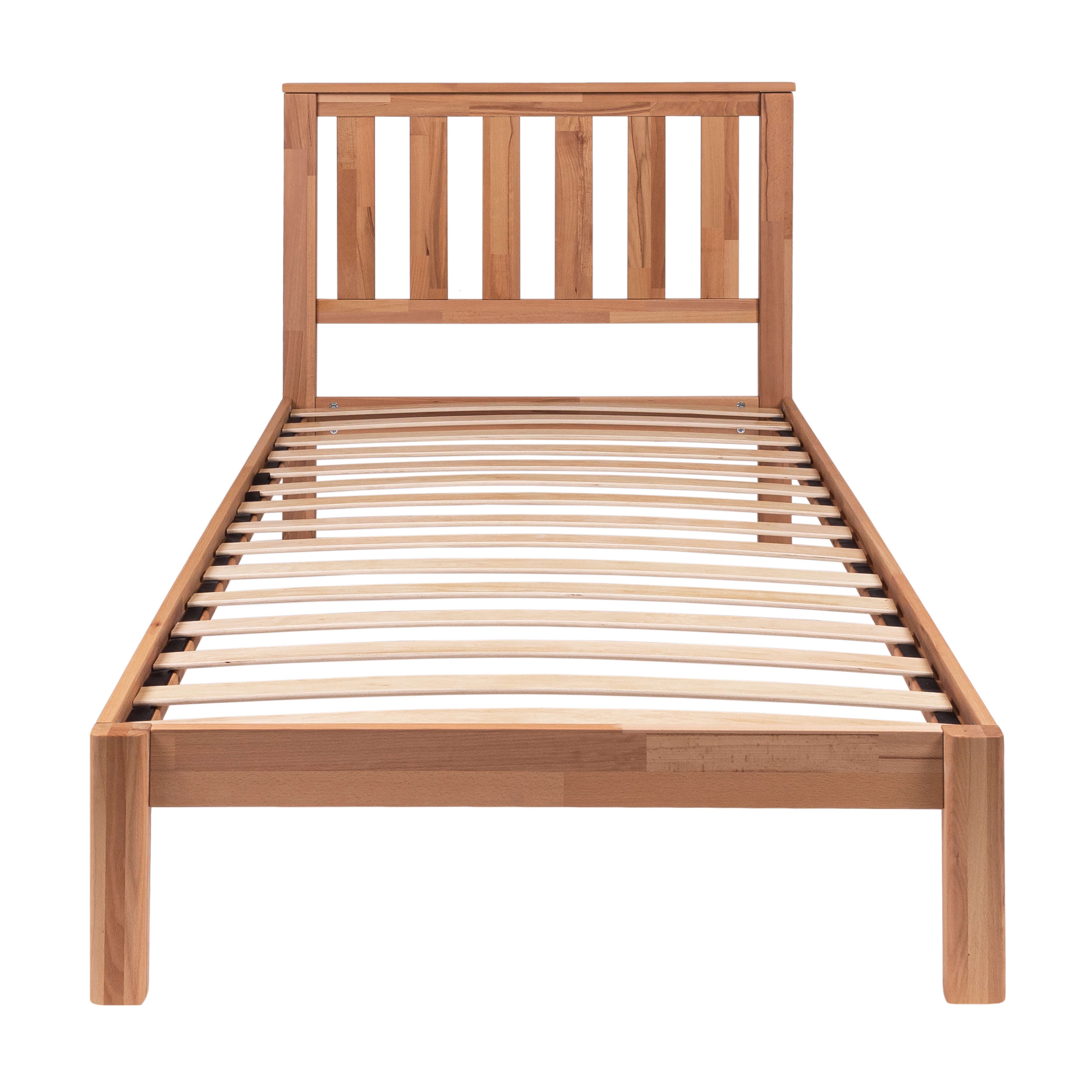 Krok Wood Massivholzbett Sofia mit Kopfteil in Buche