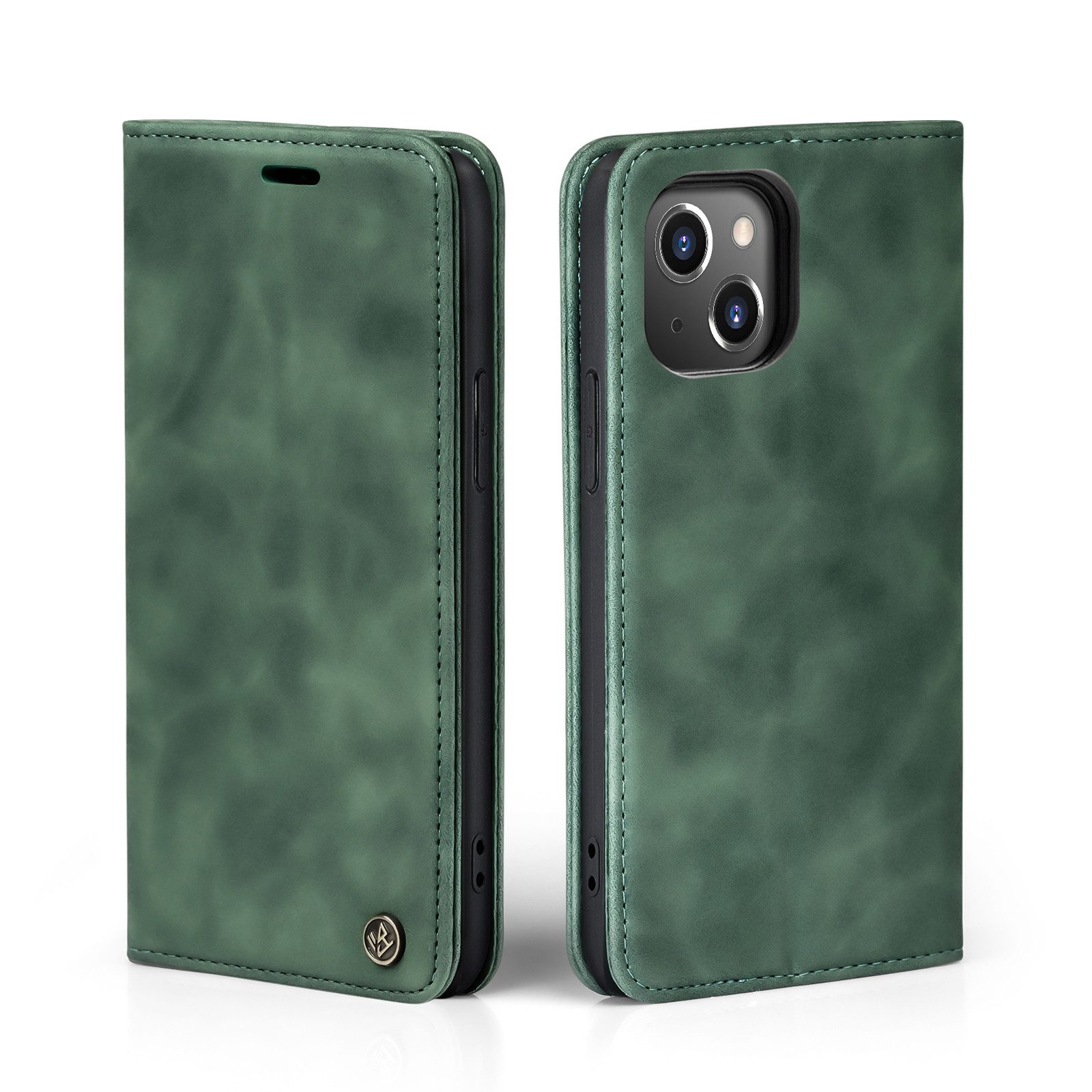 Tec-Expert Handyhülle Tasche Hülle für Apple iPhone 13 Mini 5.4 Zoll, 5.4, Cover Klapphülle Case mit Kartenfach Fliphülle aufstellbar