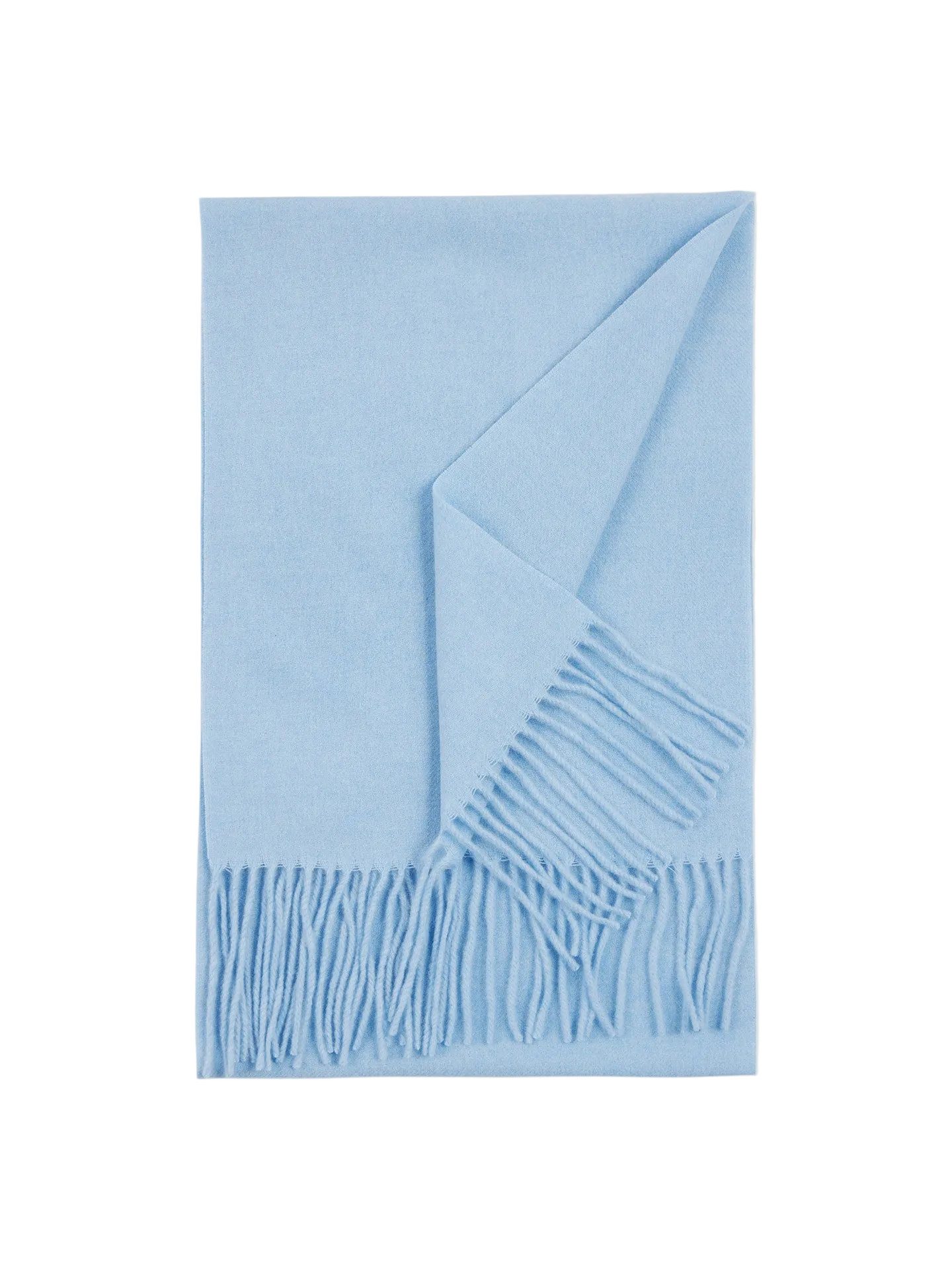 Strickschal Kaschmirschal mit Fransen