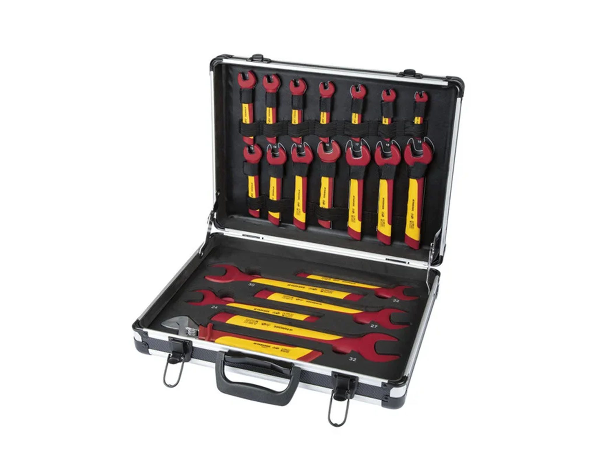 Parkside Gabelschlüssel Einmaul-Gabelschlüsselset Schraubenschlüssel 20-teilig inkl. Koffer (Set, 20-tlg) von PARKSIDE