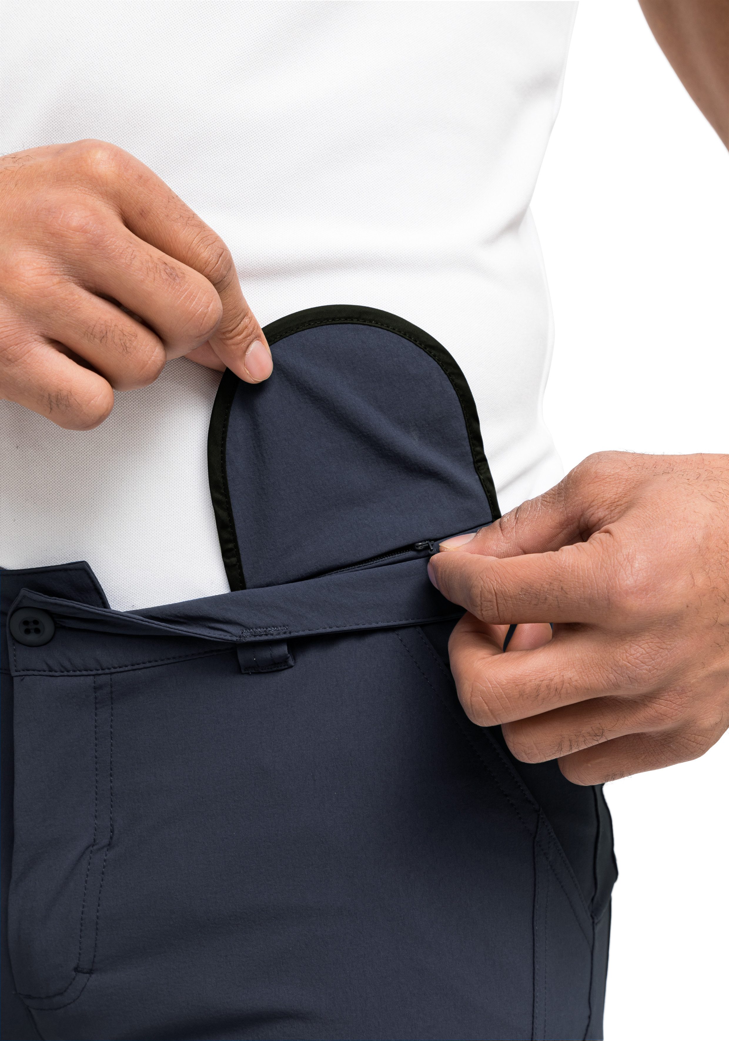 Maier Sports Funktionsshorts Nil Short M Herren Shorts, kurze Wanderhose, Outdoorhose 4 Taschen, Regular Fit
