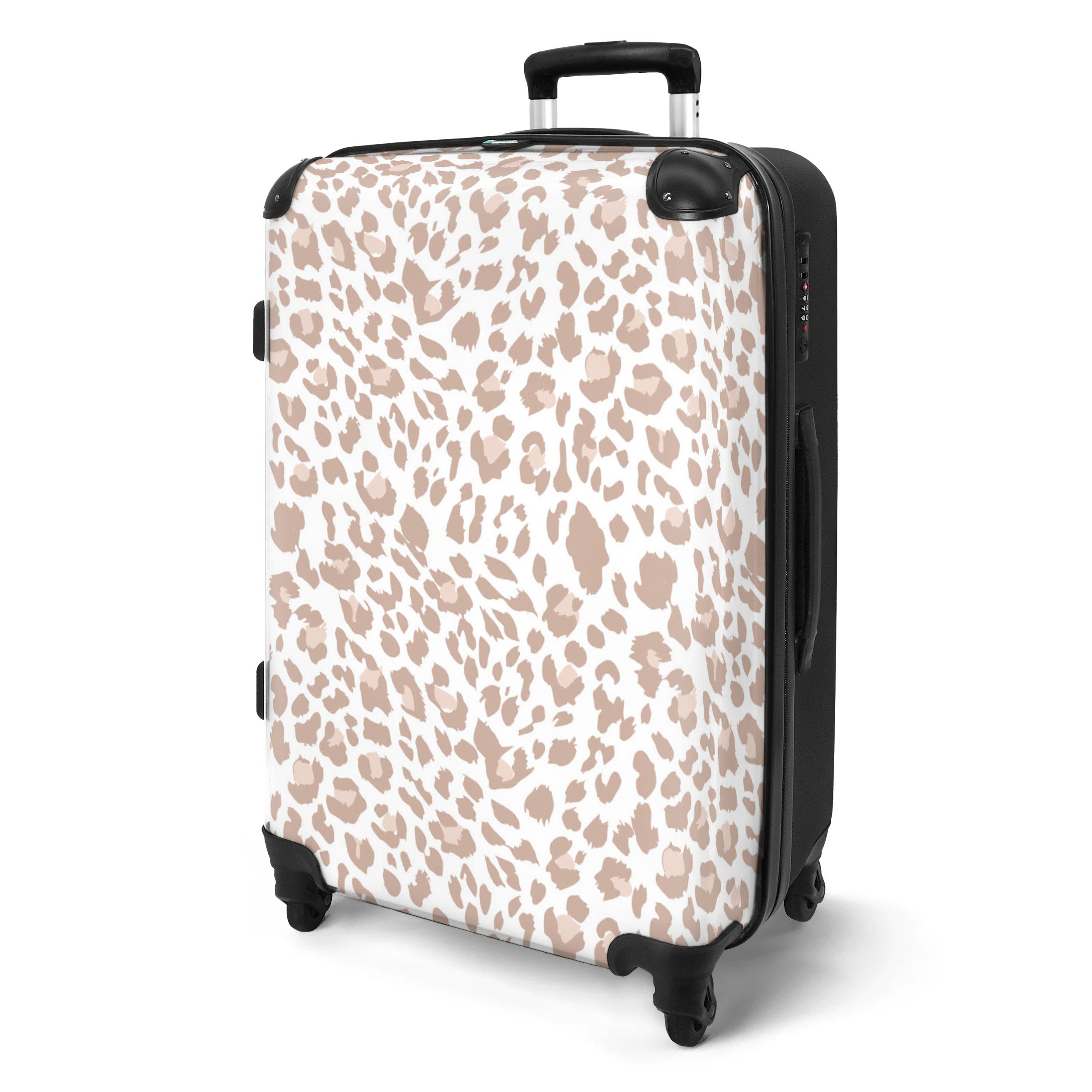 NoBoringSuitcases.com© Hartschalen-Trolley Tiermuster - Braun - günstig online kaufen