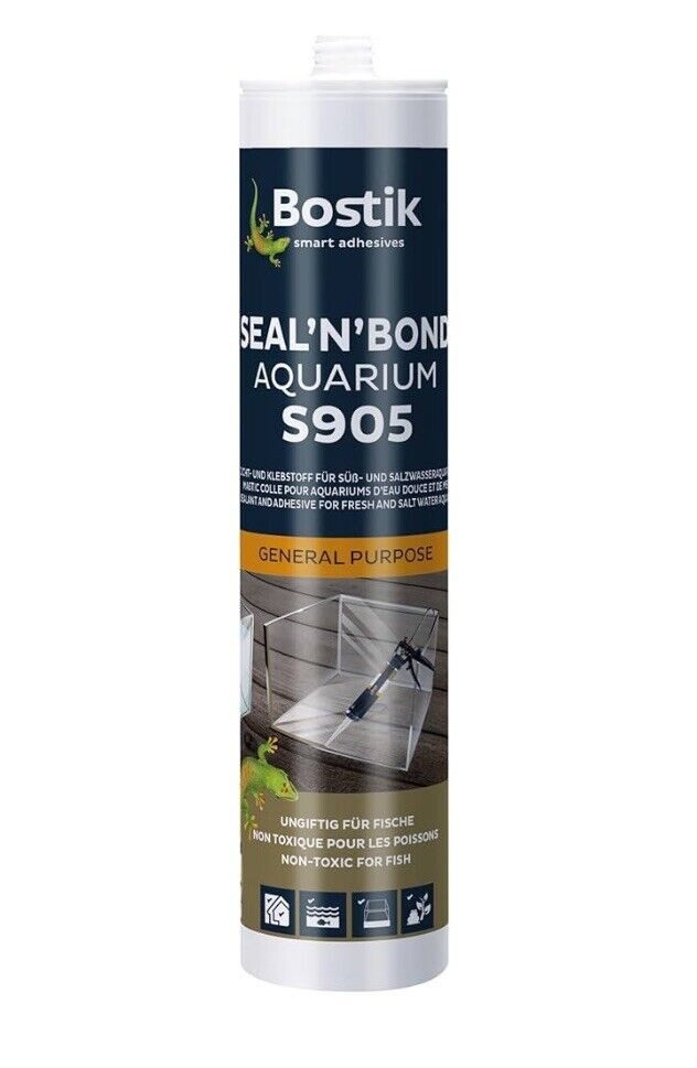 BOSTIK Dichtstoff Aquarium Kleber Dichtstoff S905 für Süß+Salzwasser 300g