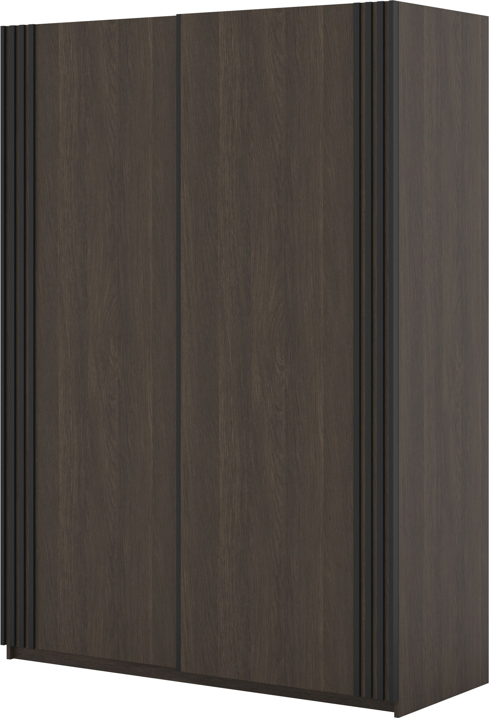 Home affaire Schwebetürenschrank Niva, Garderobenschrank incl.kompletter Innenausstattung Moderner Kleiderschrank, Schiebetürenschrank, Lamellen, Wäscheschrank