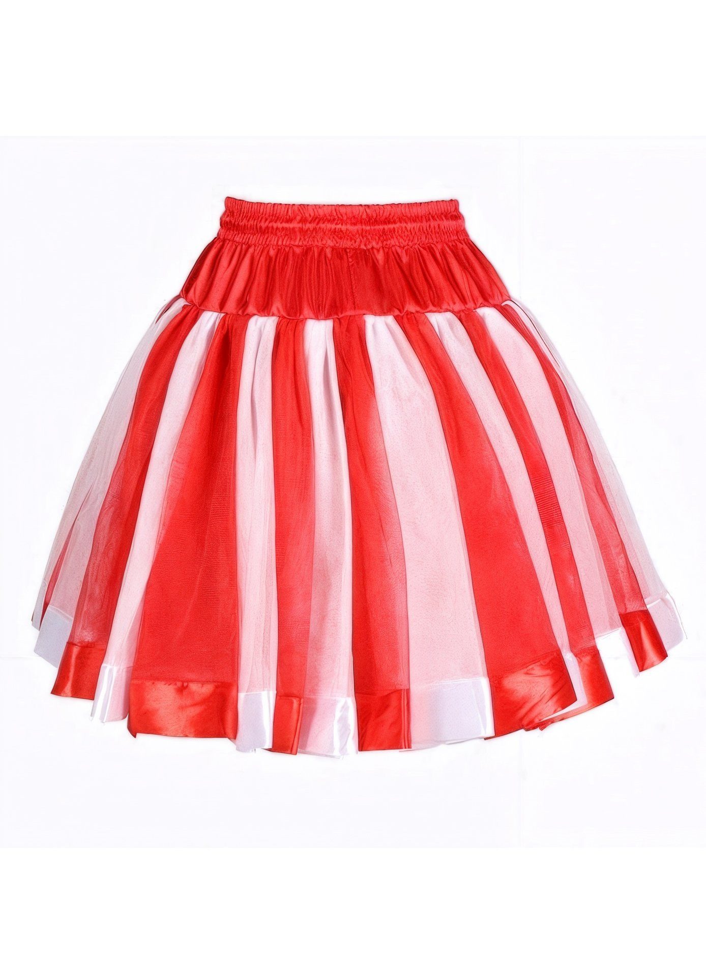 Kostüm Petticoat rot-weiß - Rock Karneval Faschingskostüm